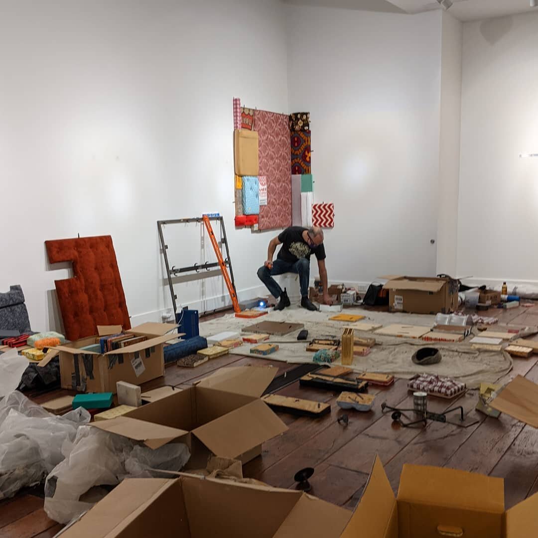 Always take artists up on their offer to install their work. 
100 Miles II opens Jan. 26! 
#100milesII #exhibitions #installation #sitespecificart #bunzlgallery