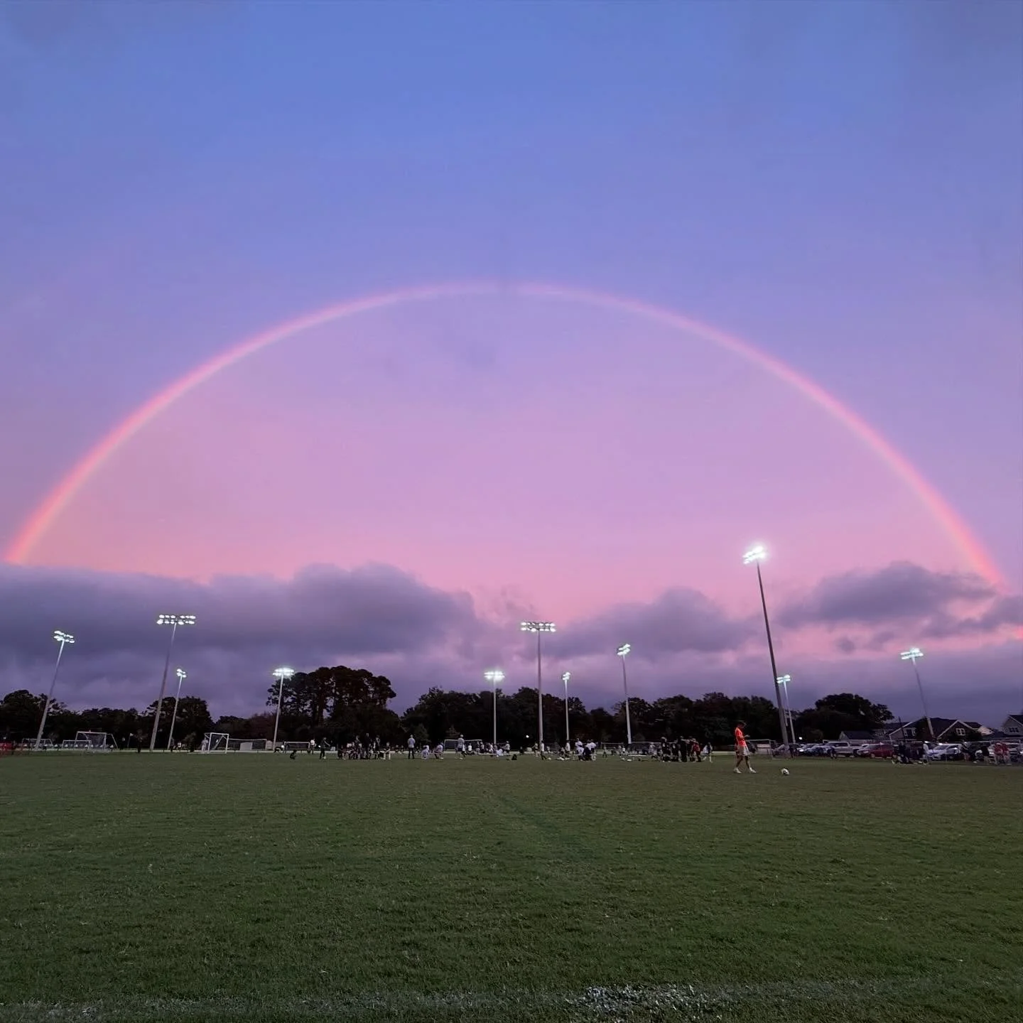 Kaius scored 4 goals - his dad coached and they won the game and there was a rainbow and bald eagles flying overhead and and and - it was spectacular