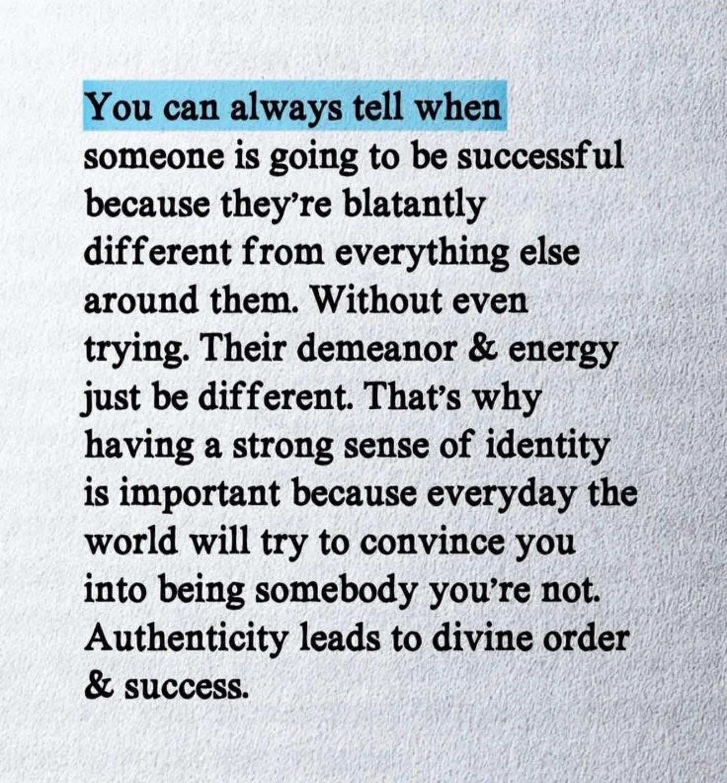 I was inspired to write when I read the text in this image.. Thank you Marieke In Tha House for sharing this!! You share so many gems that ignite my creativity! 💌

Keep being authentic to yourself, with yourself, and for yourself. True success begin