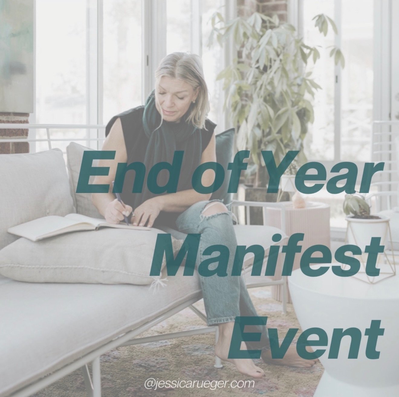 End of Year Manifest Event
December 30 | 11:00&ndash;12:30 PM EST

Before you rush into what&rsquo;s next, pause to harvest what&rsquo;s been.

This 90-minute guided virtual experience clears energetic leaks, refocuses your vision, and activates your