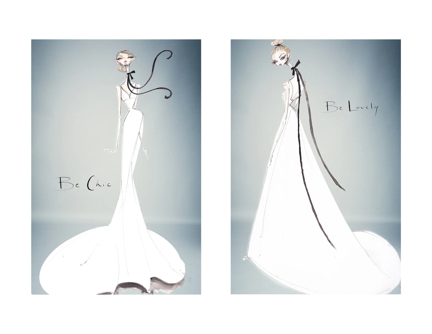 Custom illustration collaboration via DIOR artist, Jamie Lee Reardin.