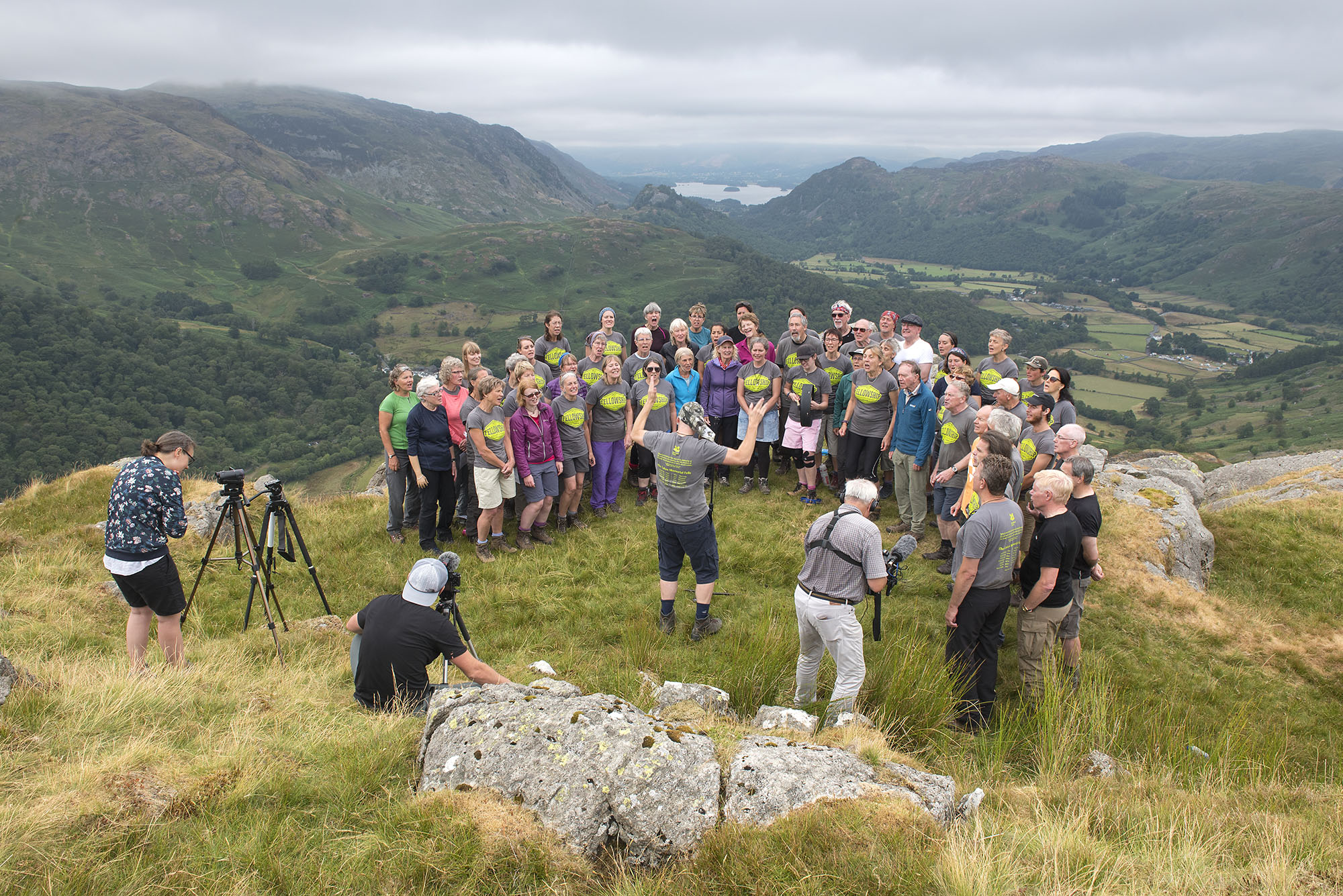 Singing and Filming on Thornythwaite Fell ds.jpg