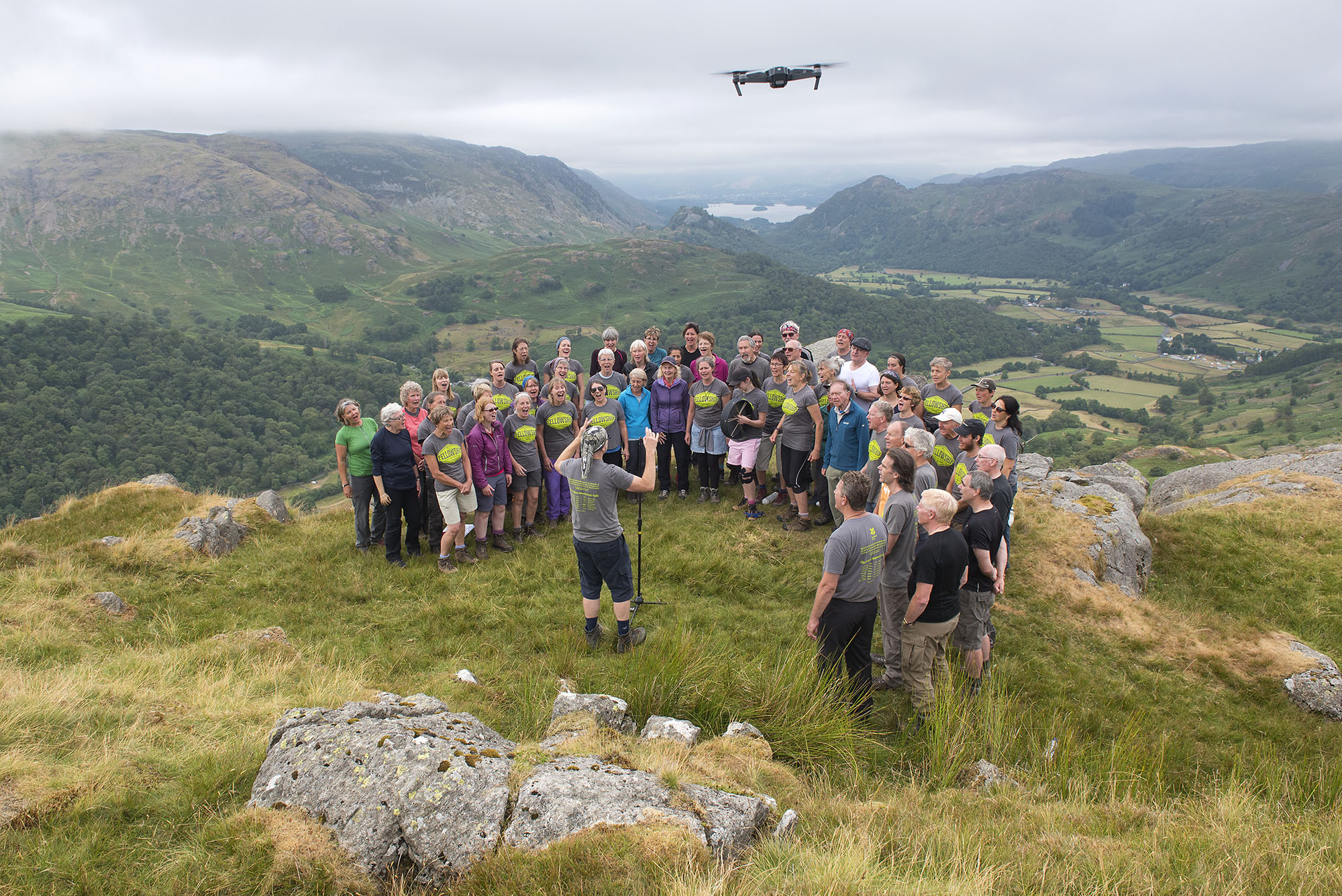 Singing on Thornythwaite Fell with Drone 2 ds.jpg
