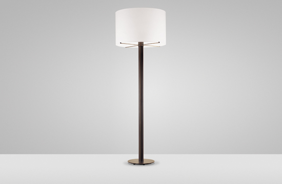 Holly Hunt Bronze Column Floor Lamp