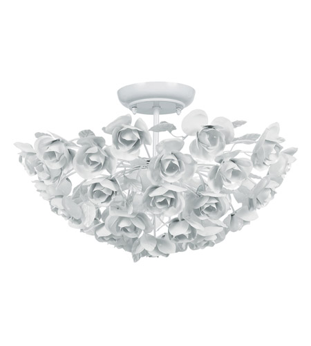 White Semi-Flush Ceiling Light ~$229