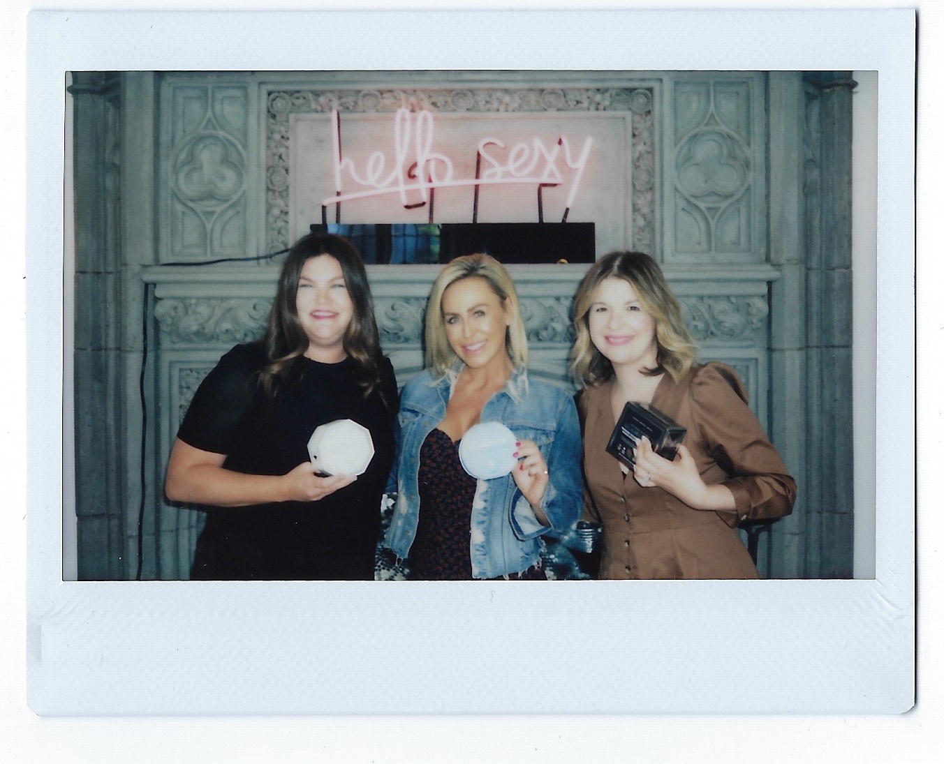 Jill Dunn with GlamGlow’s Shannon Dellimore and Carlene Higgins inside Glam Land Los Angeles.