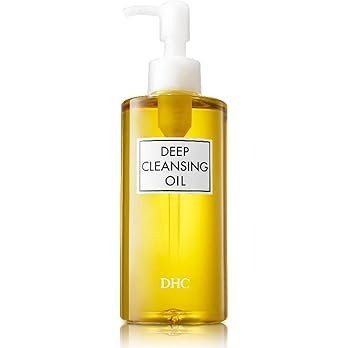 DHC Deep Cleansing Oil bottle with pump dispenser.