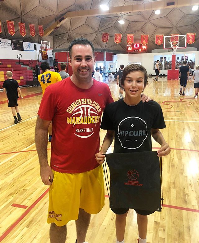 CAMPER OF THE DAY: Colby K. | For both weeks of camp Colby could probably have earned this award any of the days. His consistent work ethic in every drill and at every station has enabled Colby to emerge as one of the best players in camp. 🏀 Congratulations, Colby! You earned it!