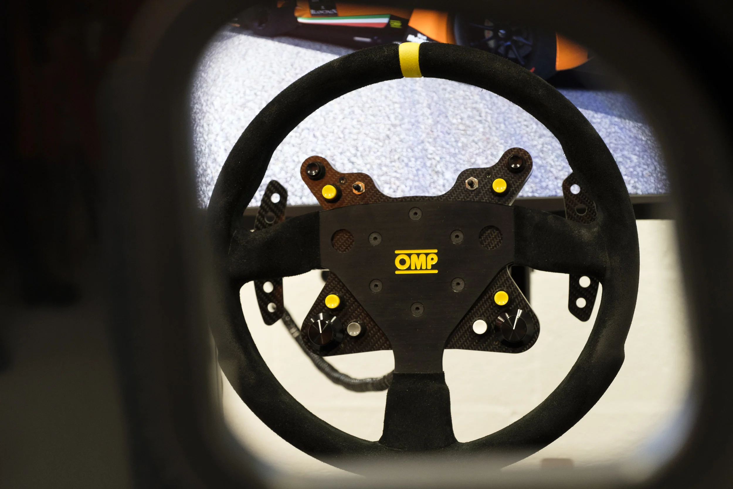 SIMTAG simulator OMP authentic steering wheel