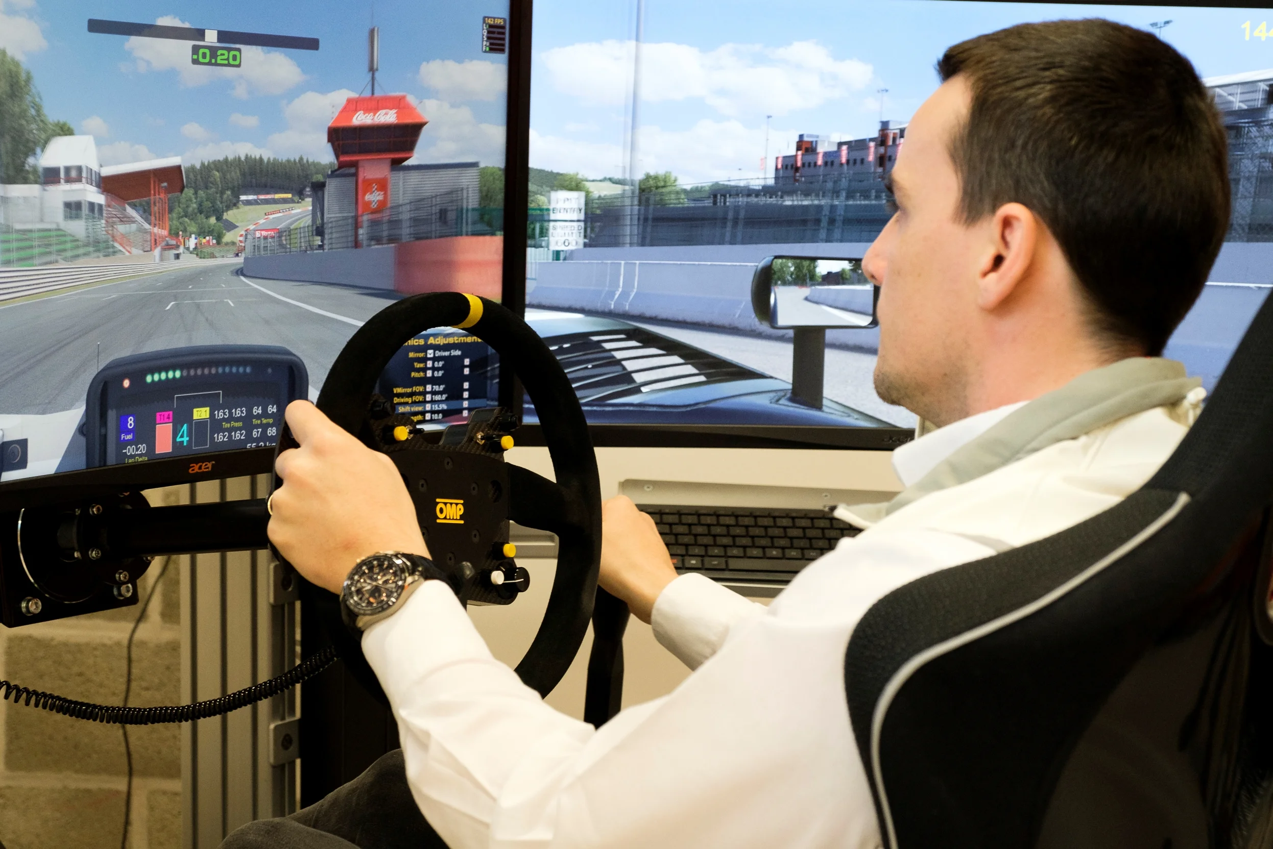 Norbert Michelisz at work in SIMTAG simulator