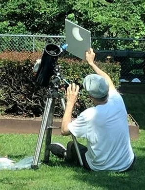This is not Gary Keller. This is an inventor at the Eclipse August 21, Hudson Valley