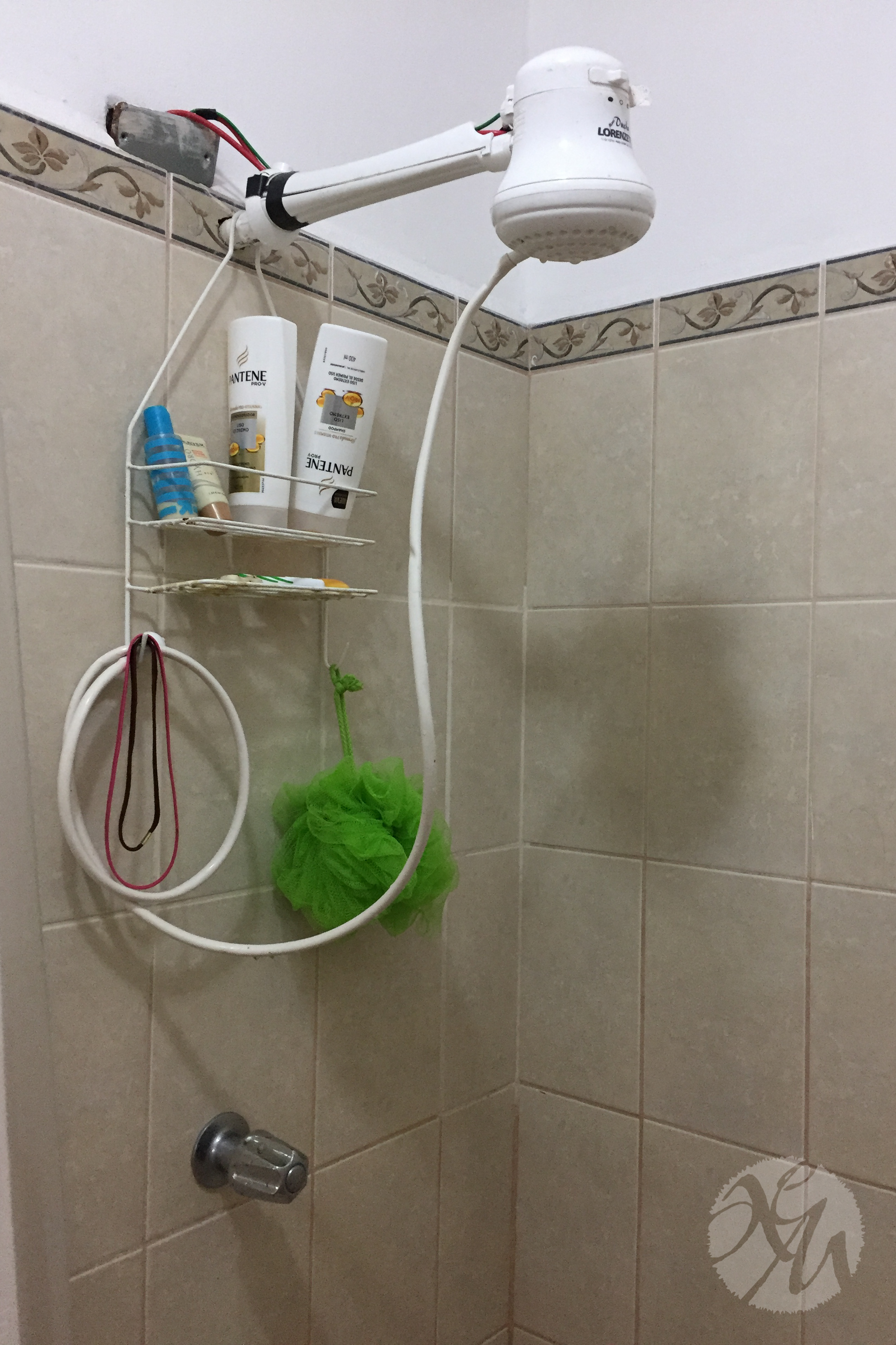 Few homes had hot water from the tap, so to get a warm shower, they instead had electric-heated shower heads that heated the water on demand.