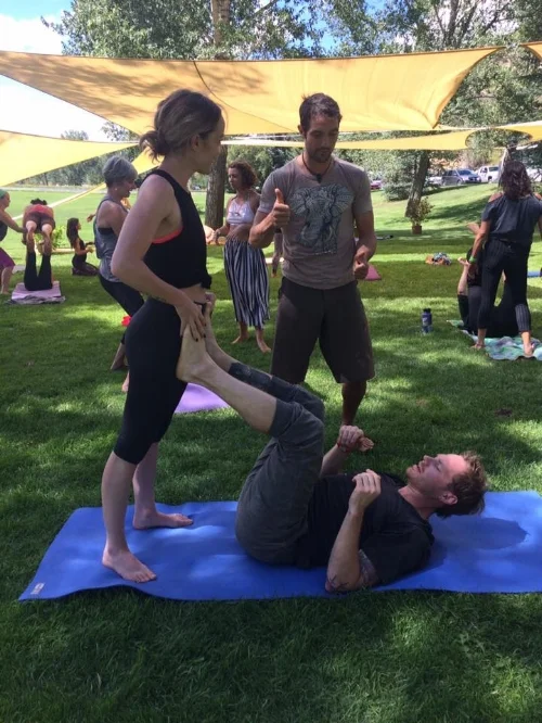 Ready to put your feet on the hips of a stranger? Bust that personal-space bubble!