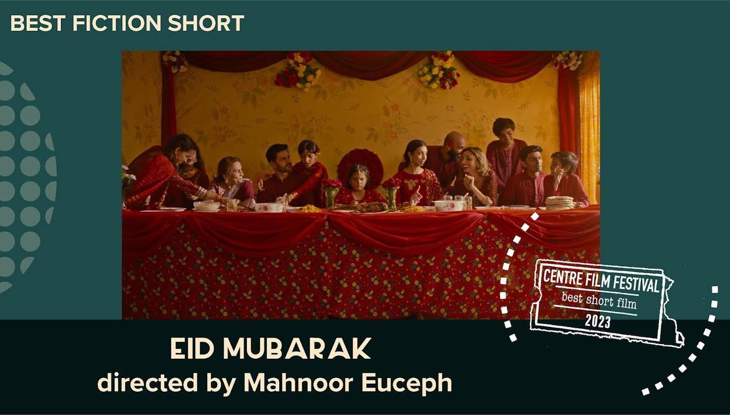 We are so happy to share that we won Best Fiction Short at the amazing @centrefilm in Pennsylvania! A huge thank you from our Eid Mubarak team 💛🐐✨ Your recognition means the world to us and shows us that our stories matter.