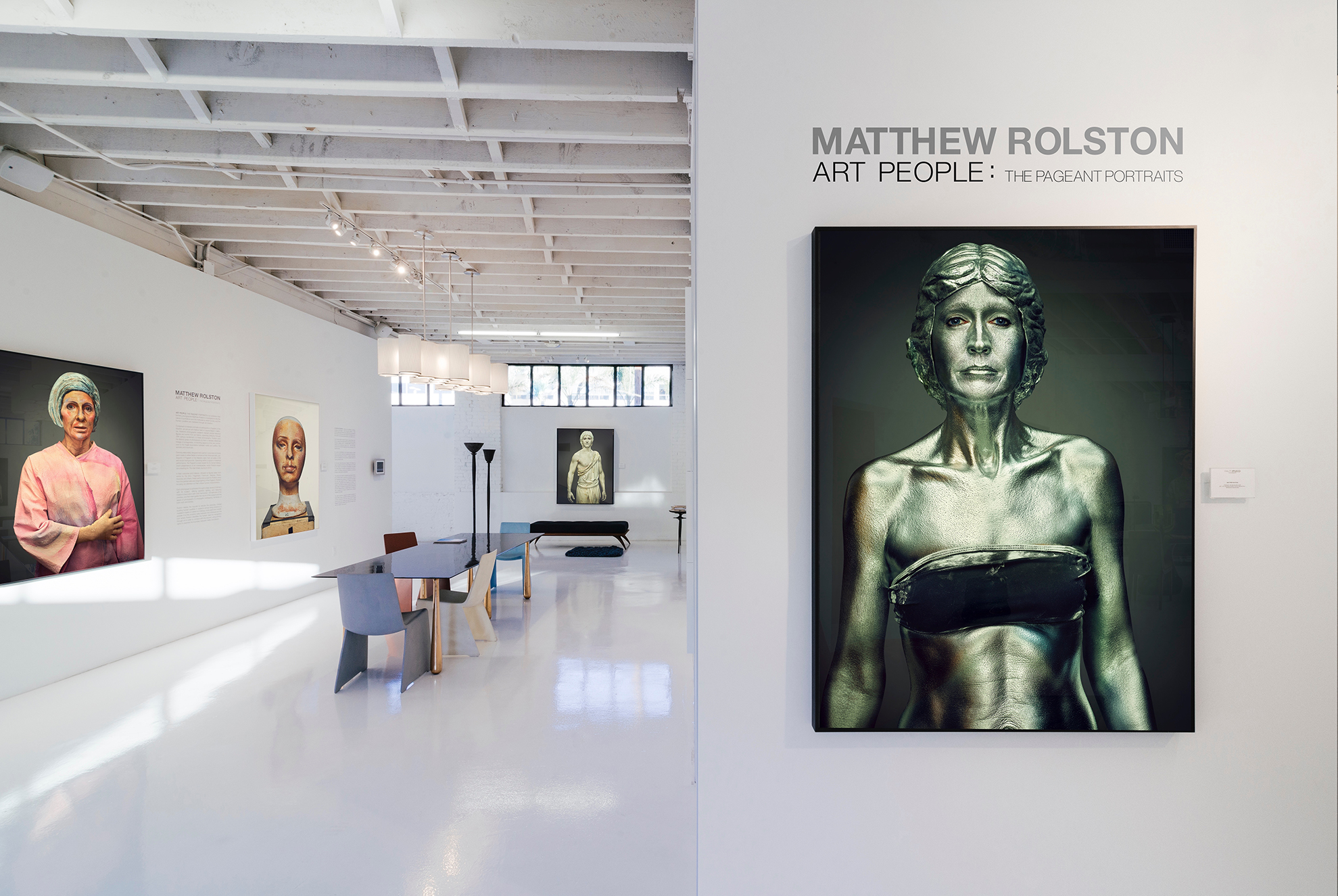 Matthew Rolston, Art People: The Pageant Portraits, Exhibition at Ralph Pucci, Los Angeles, installation view. Photographed by Craig Kirk.