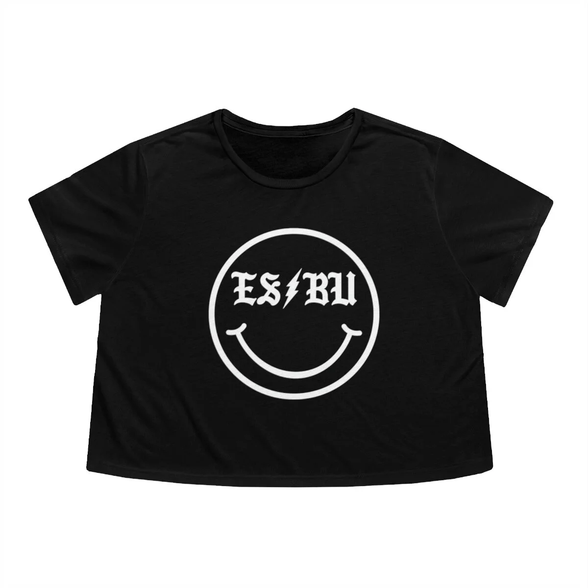 SMILES - Women's Flowy Cropped Tee