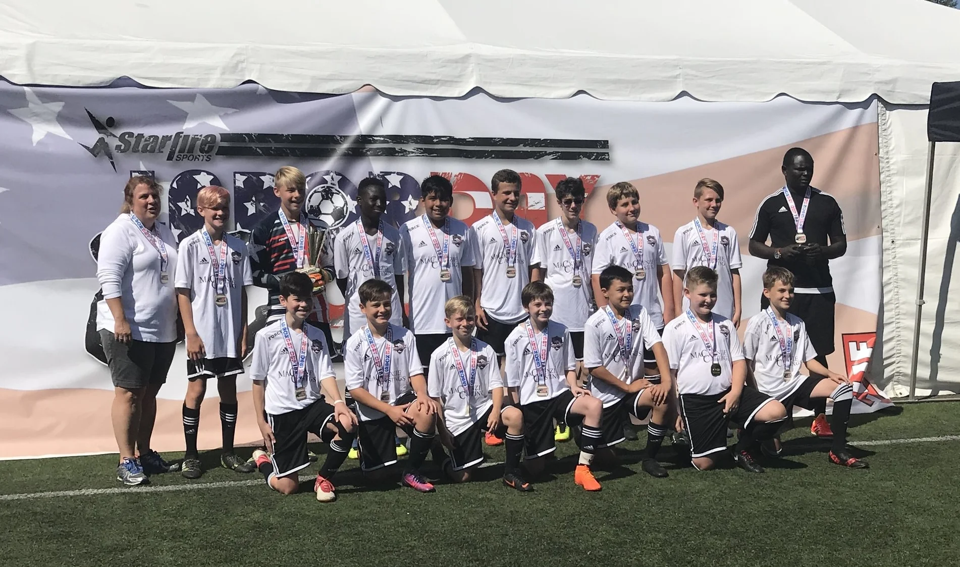 Force '05 Boys—2018 Labor Day Cup Boys U14 Silver Division Champions