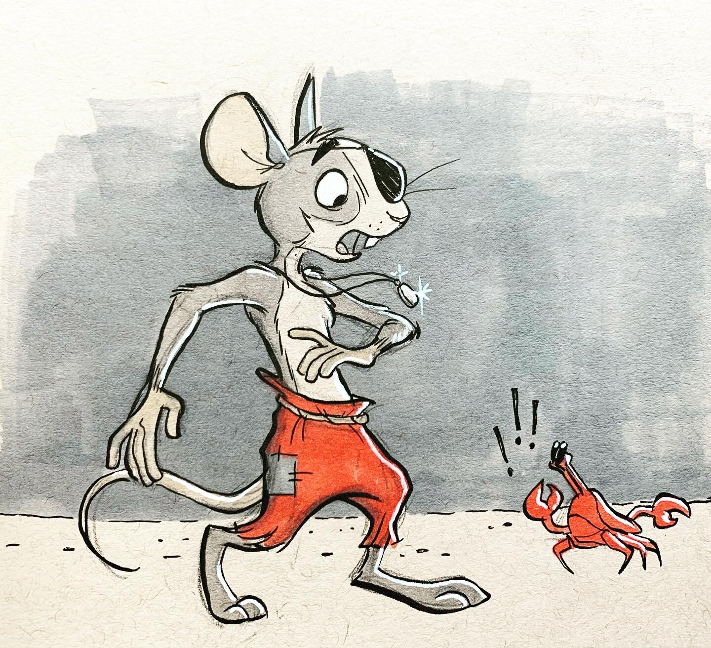 I did this fun pirate mouse drawing last night before bed!
.
.
.
#pirate #mouse #characterdesign #cartoonart #cartoon #drawing #sketchbook #art #crab