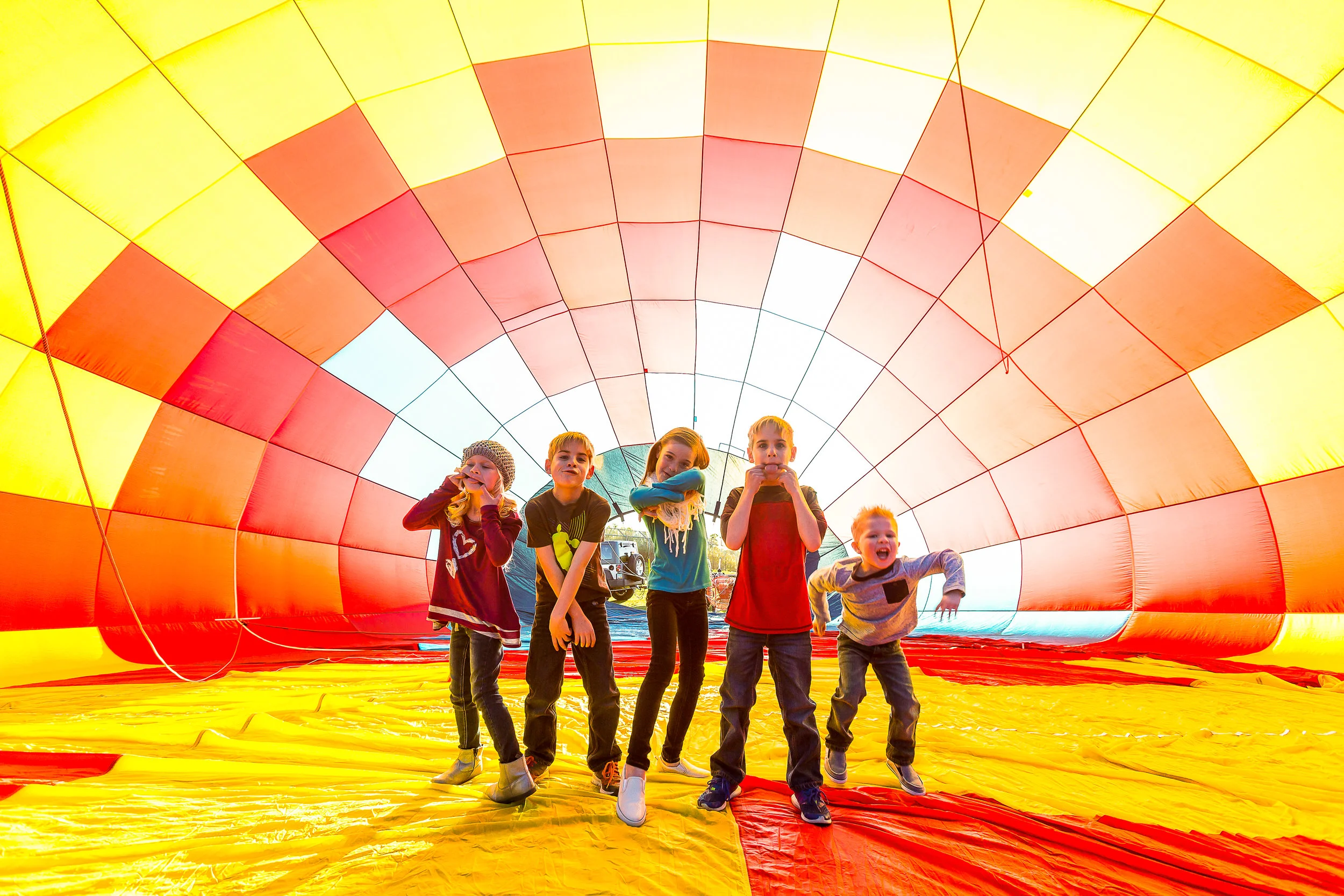 Kids in Hot Air Balloon