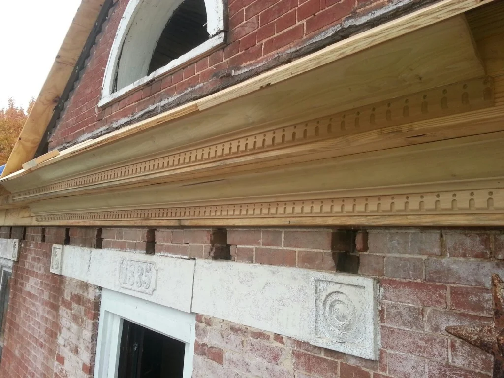 Mock-up of the new trim section for Green River Academy.