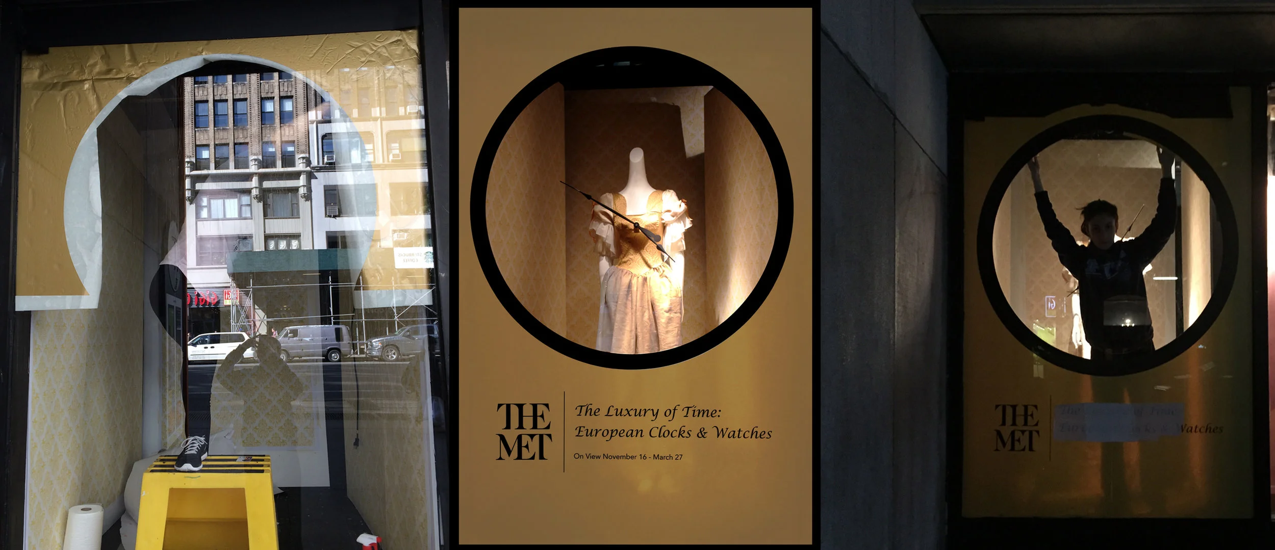 The Luxury of Time - Promotional Exhibit Window Display