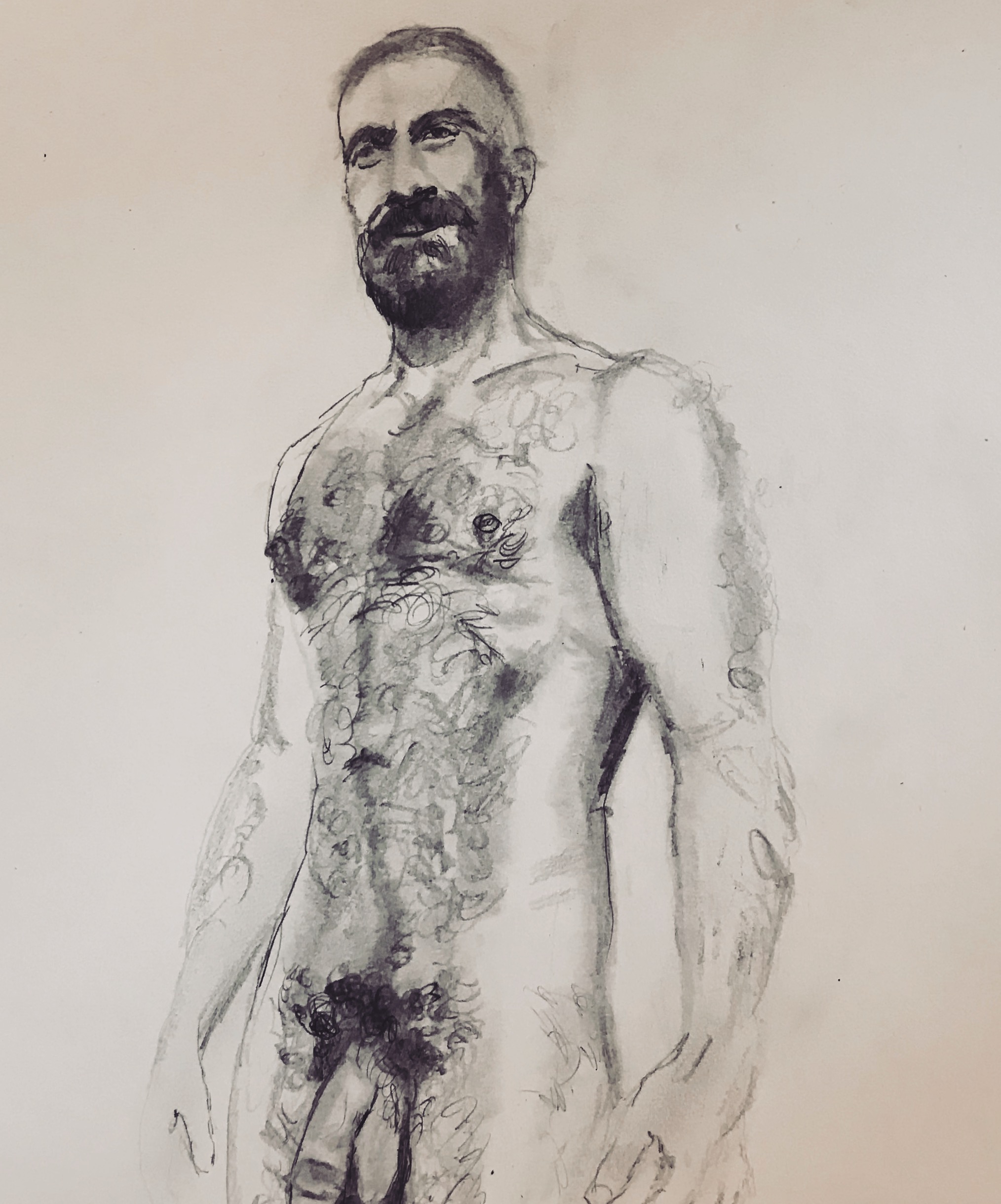 Guy at the Nude Beach