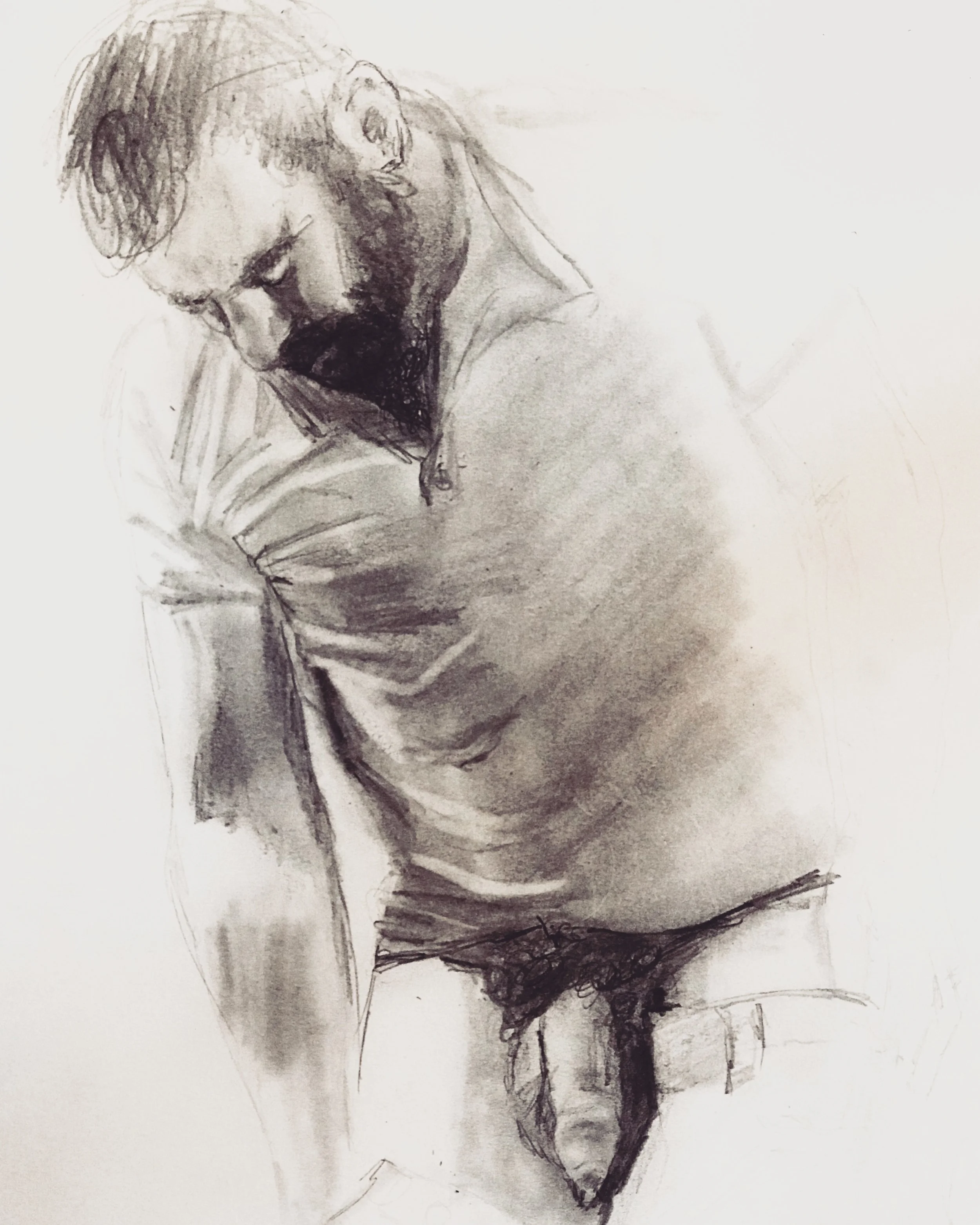 Man Undressing