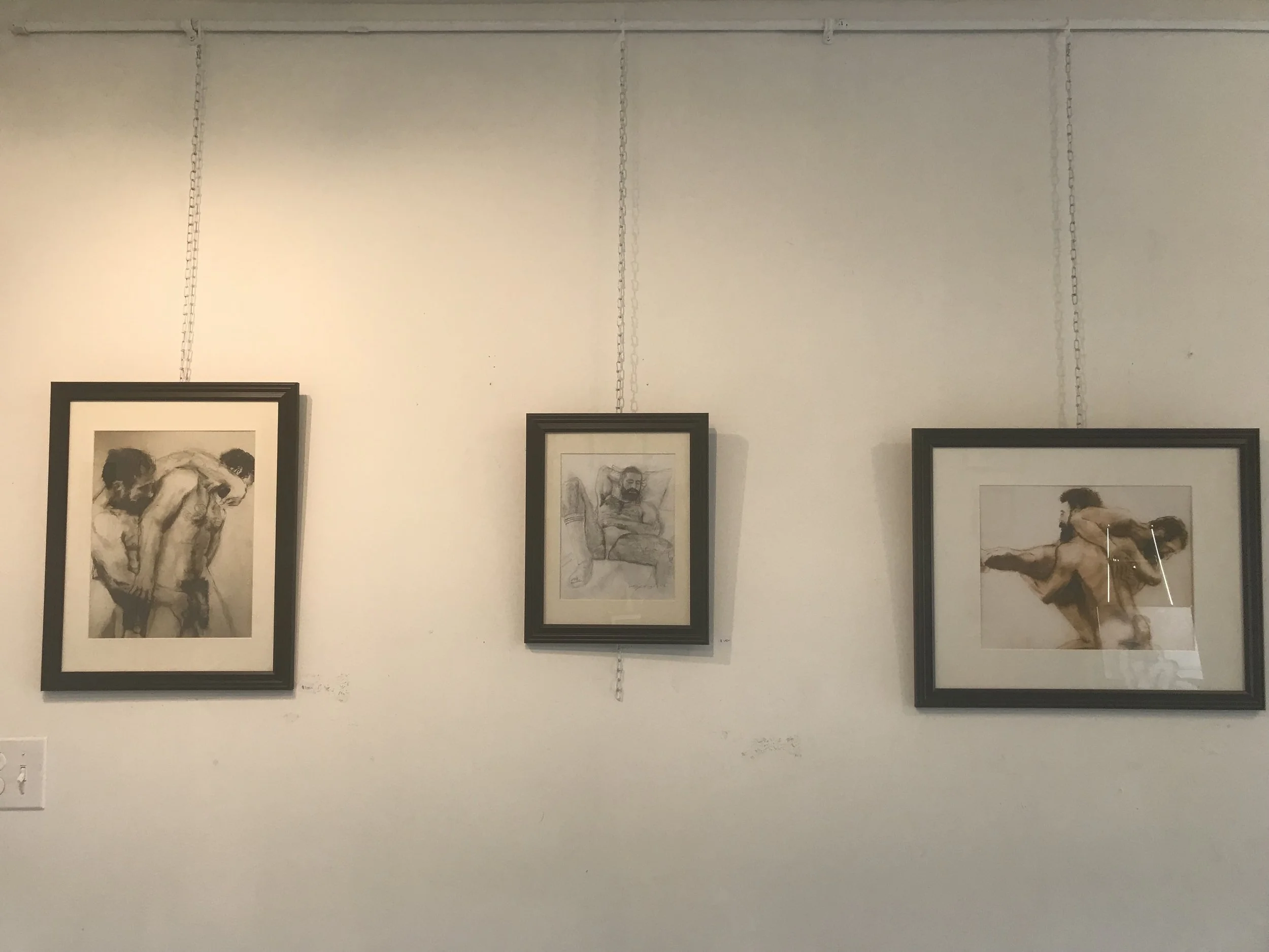 Part of the Spanish Wall up at the Gallery today.