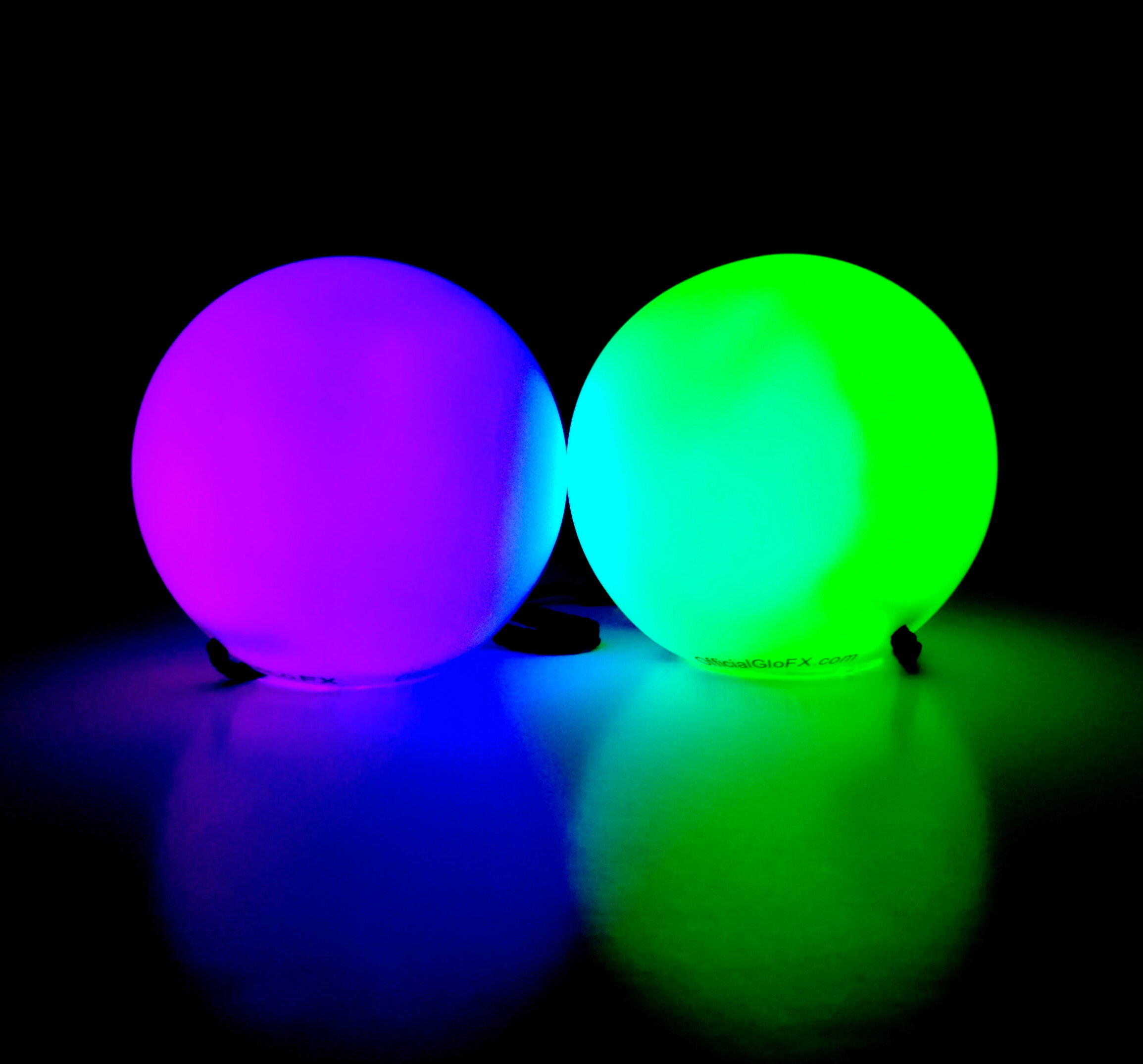 9-Mode Color-Changing Spin Rave Toy Heavy-Duty Nylon Leash GloFX LED Pivot Poi 