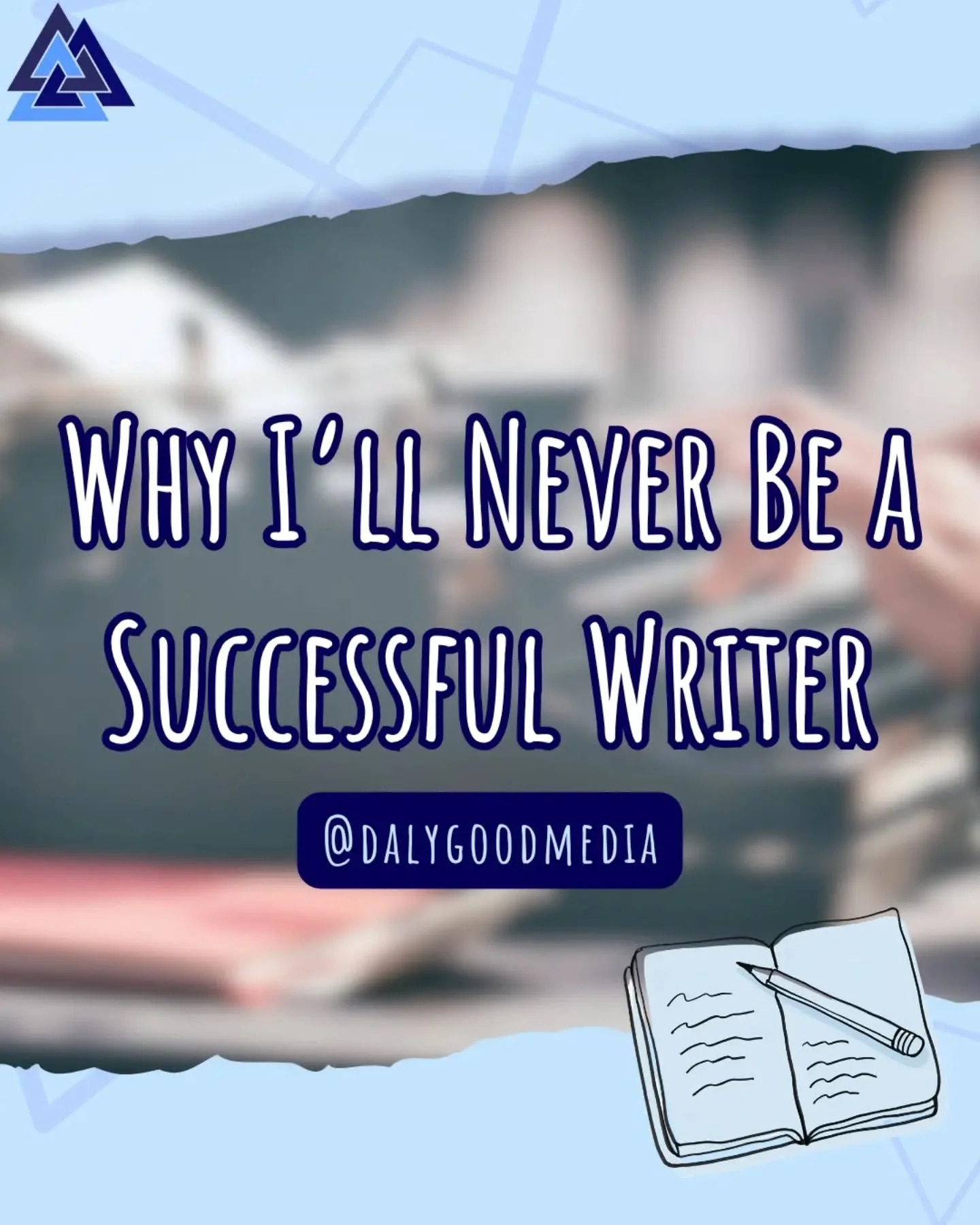 Hey there! It's your favorite unsuccessful writer Maddie here coming at you with some hard-hitting facts about why I'll never be a success in the traditional writing sense (and I'm totally cool with that. Don't let me be James Patterson, please.) 📝
