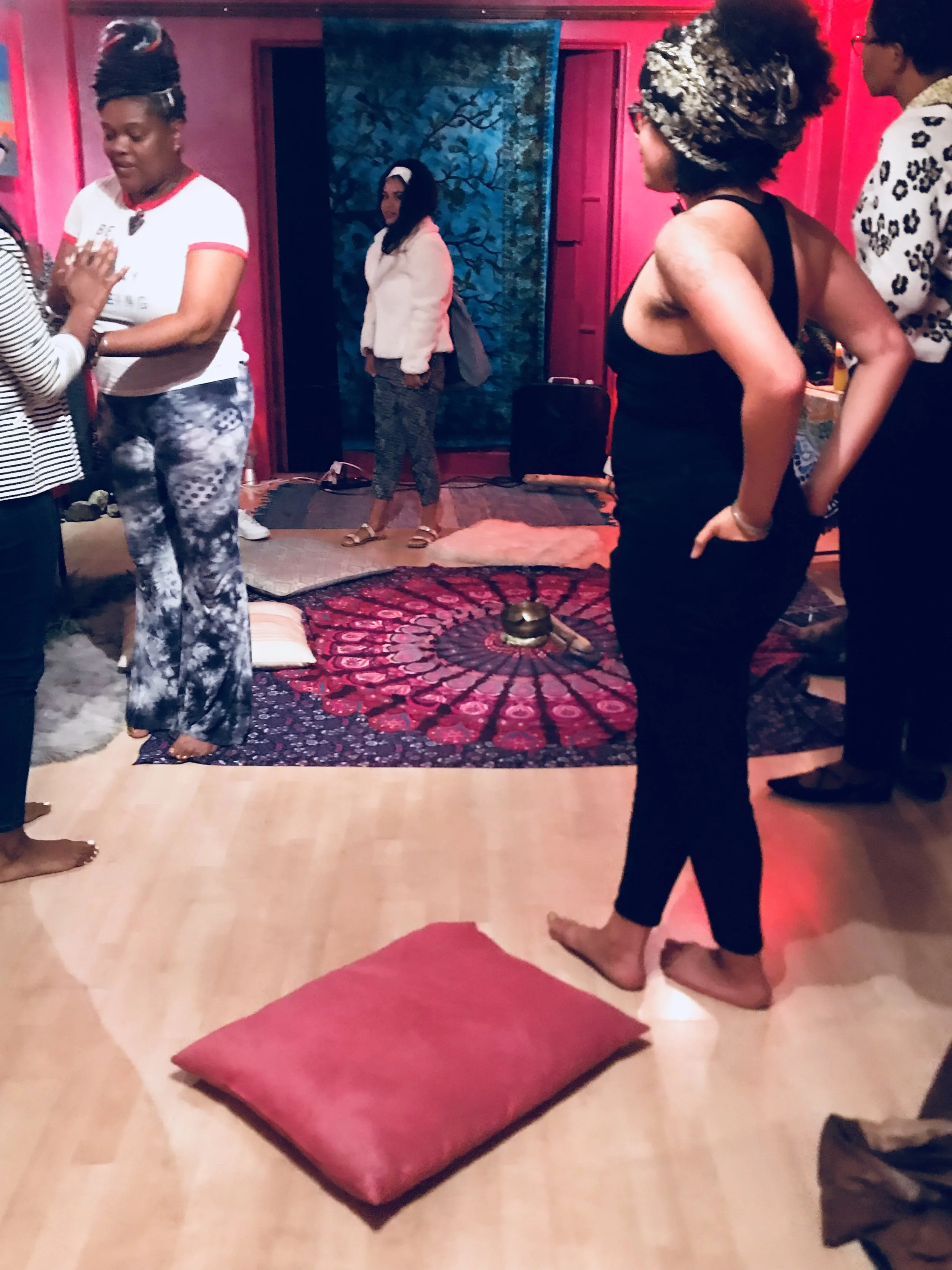 Ended the night with a tarot reading we all got to pull one card.