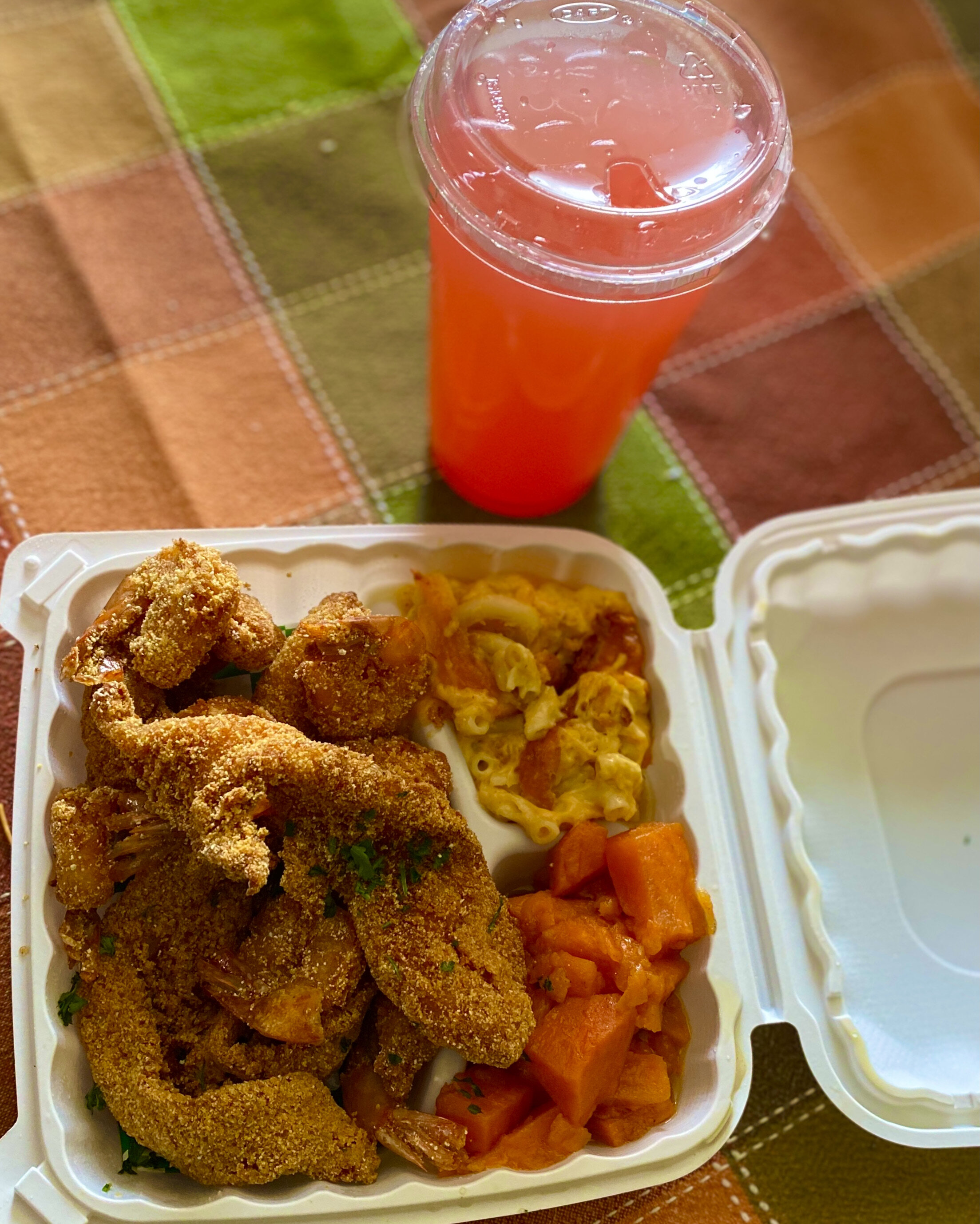 FRIED CATFISH, CANDY YAMS, AND MAC N CHEESE@Chef.Kb