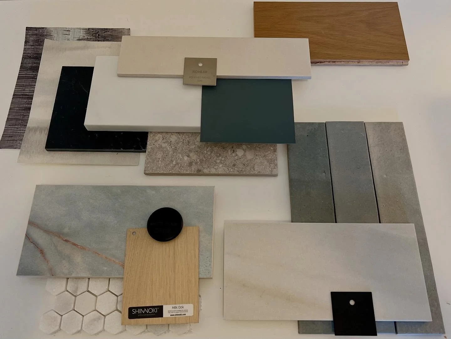 Warm neutral and blue tones for this upcoming modern renovation!