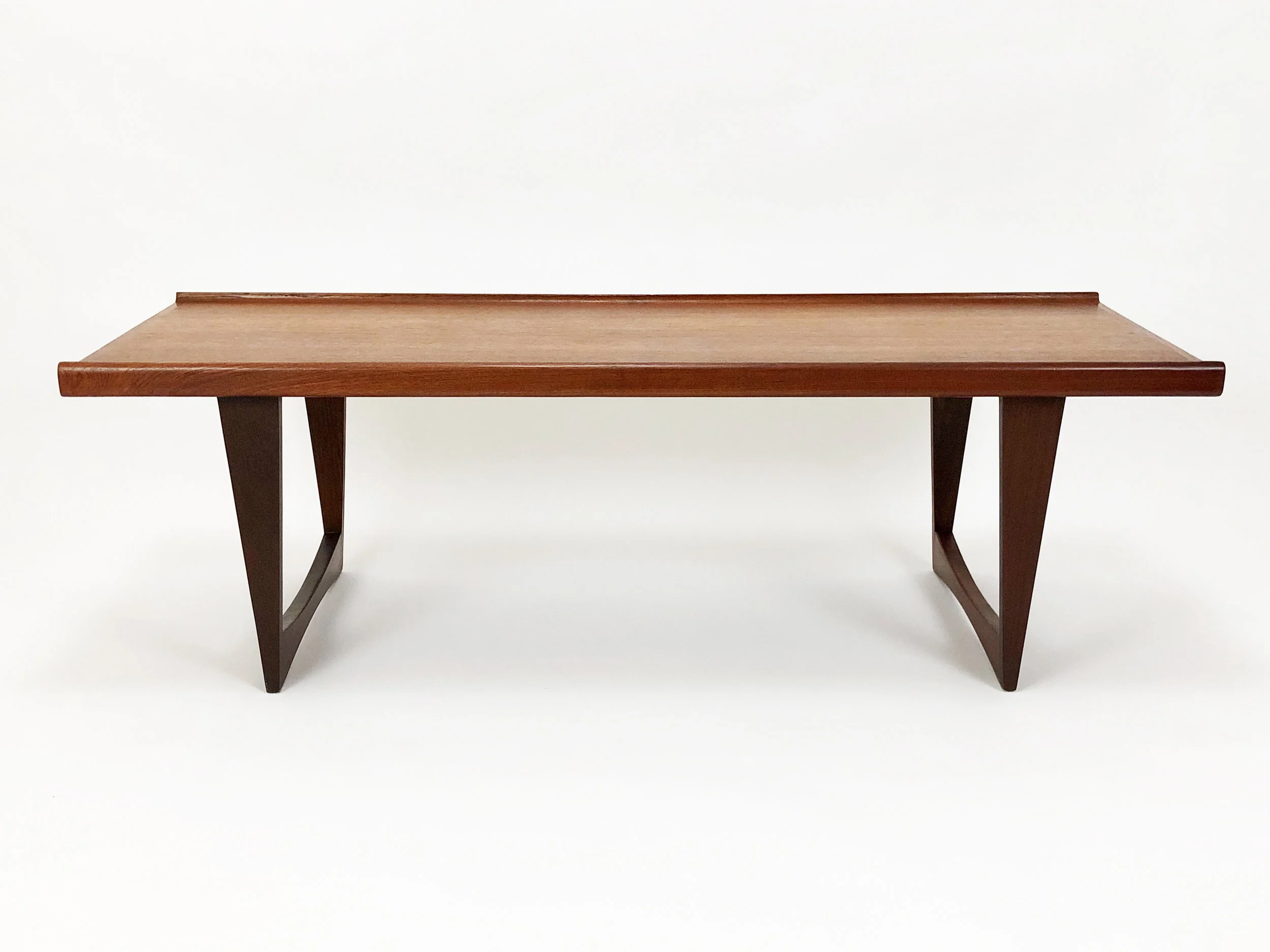 Teak and Afrormosia Coffee Table with Sled Legs 01.jpg