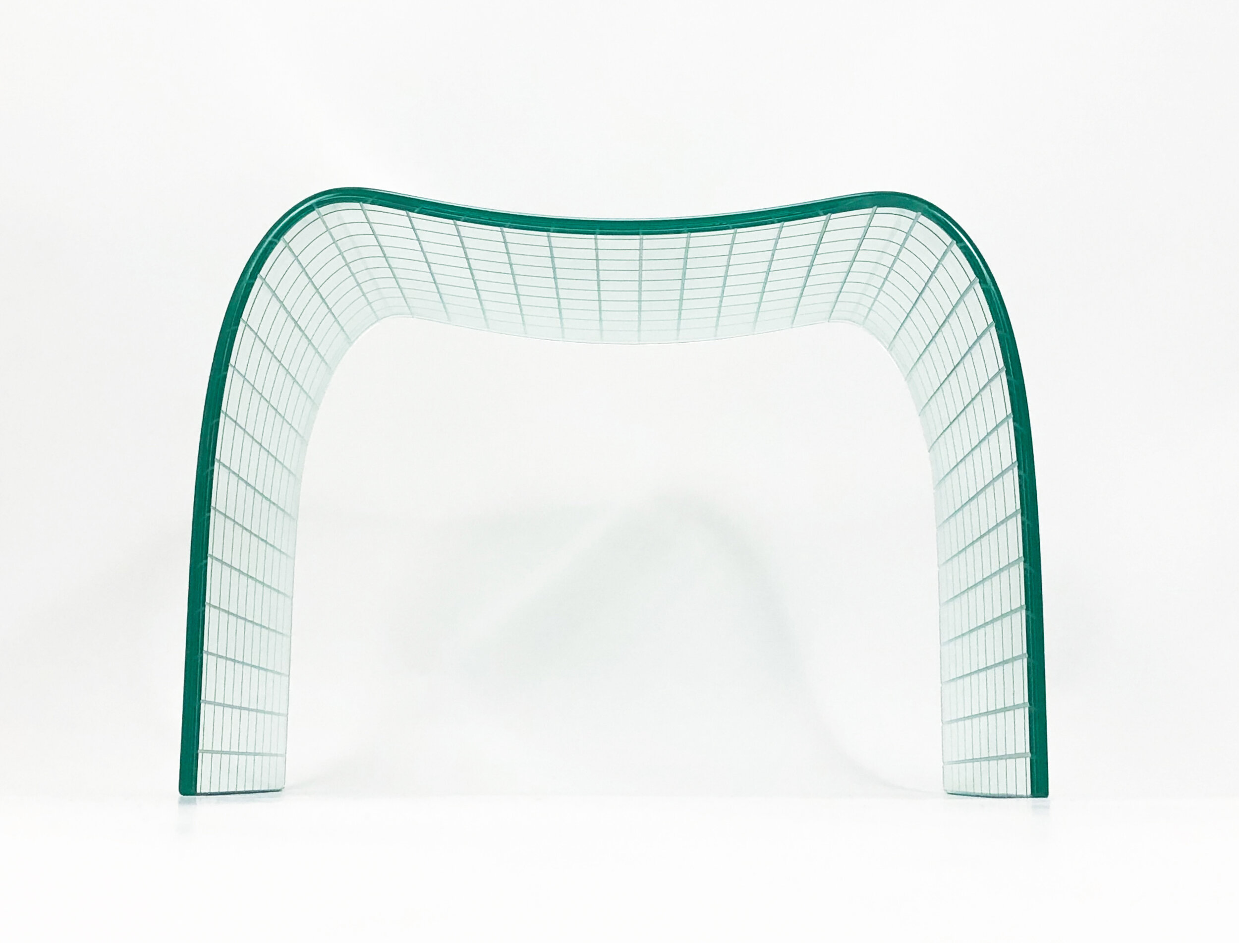 Italian Etched Glass Stool