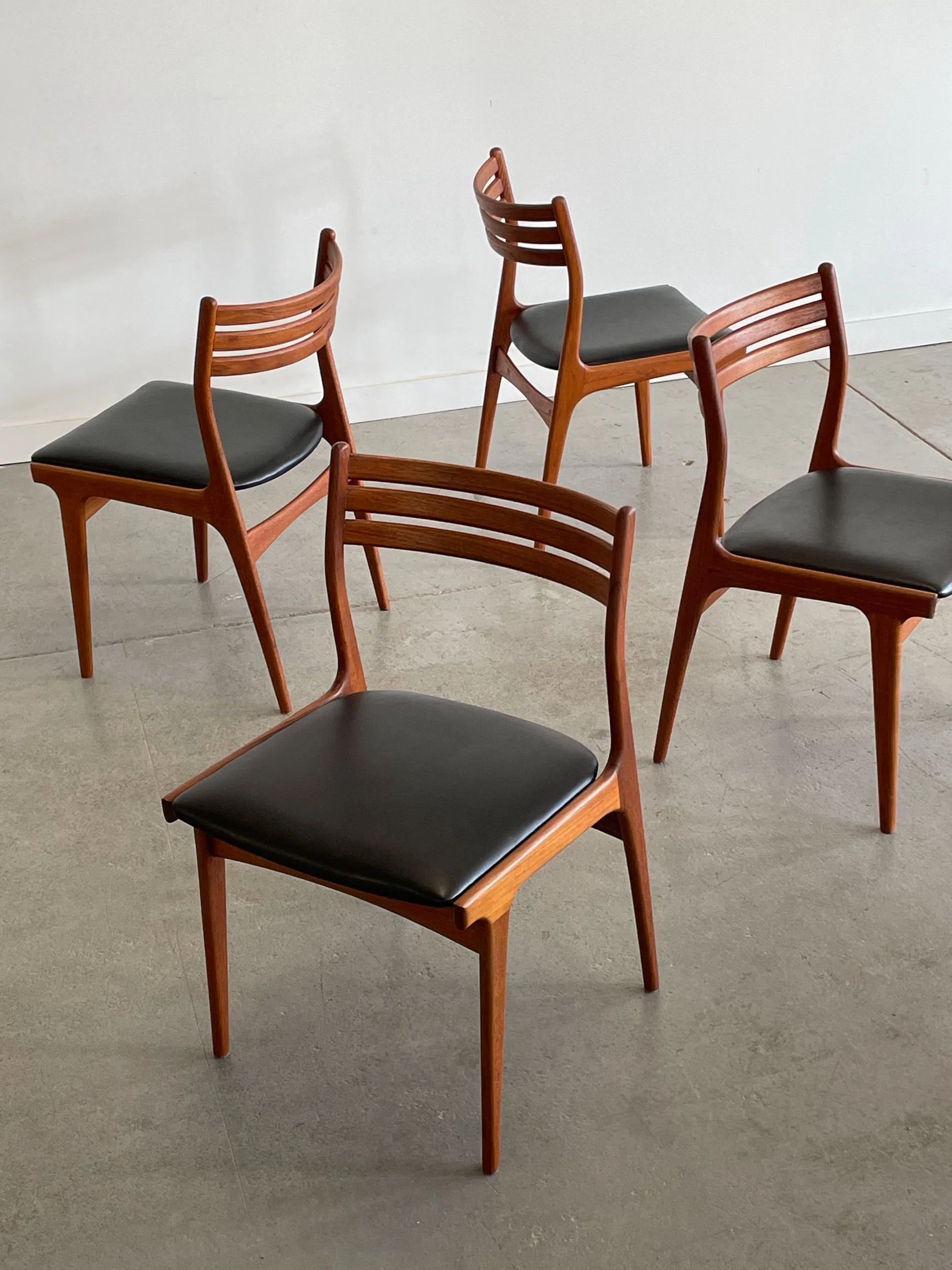 Johannes Andersen Teak Dining Chairs — 84 1/2