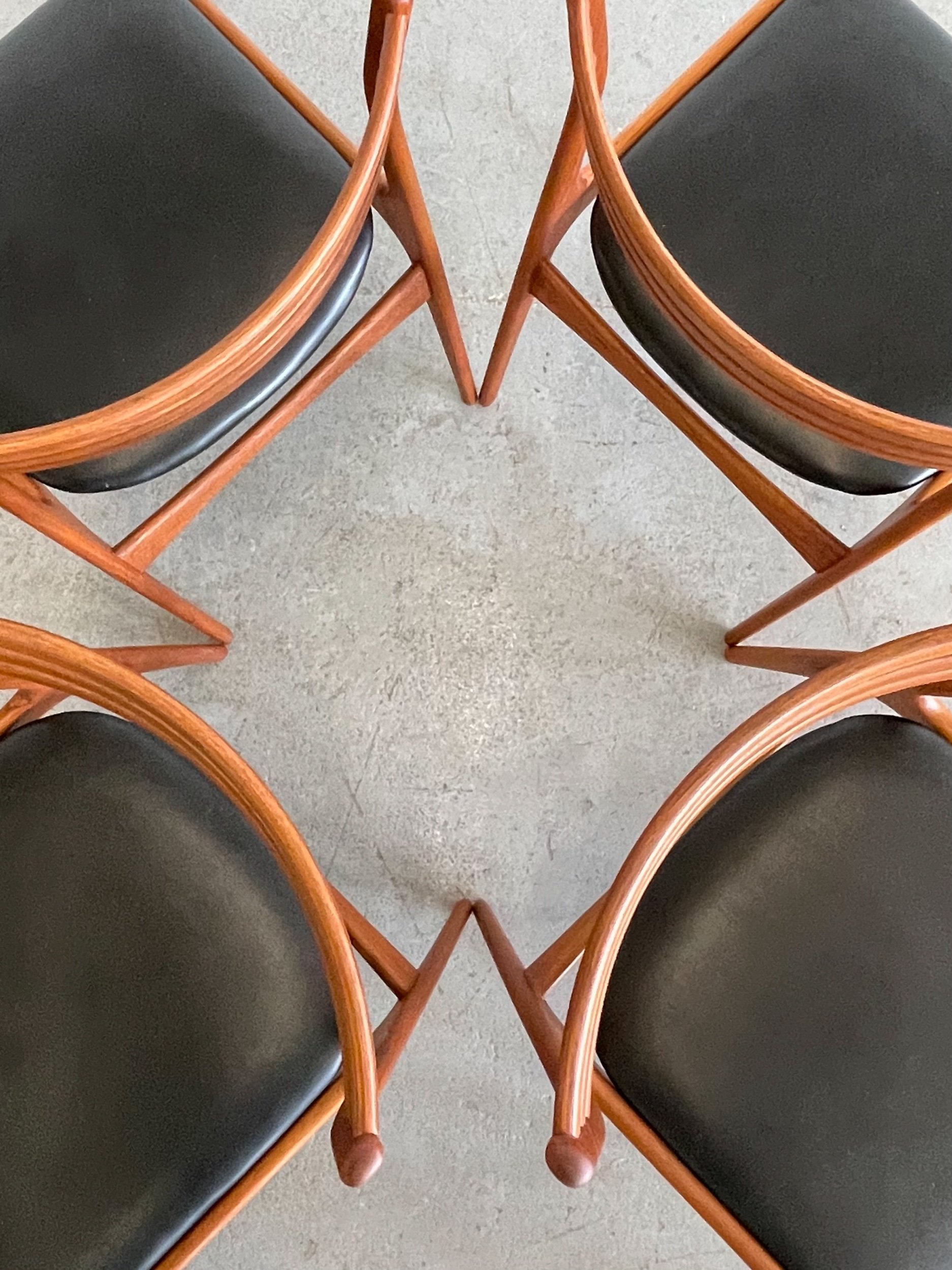 Johannes Andersen Teak Dining Chairs — 84 1/2