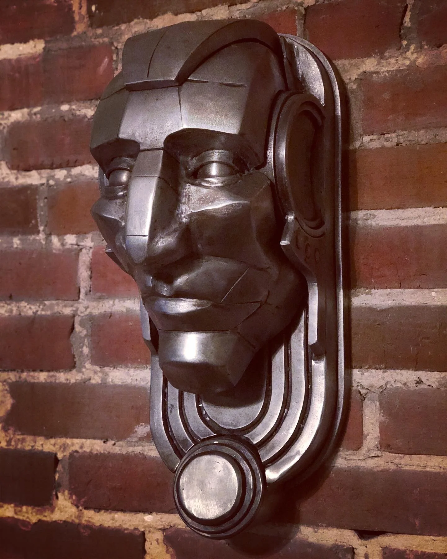  ART DECO WALL SAFE (THE DUNWICH HORROR)  Mild steel Art Deco style wall safe with a four step puzzle to unlock it. Styled after the game Fallout 4. 