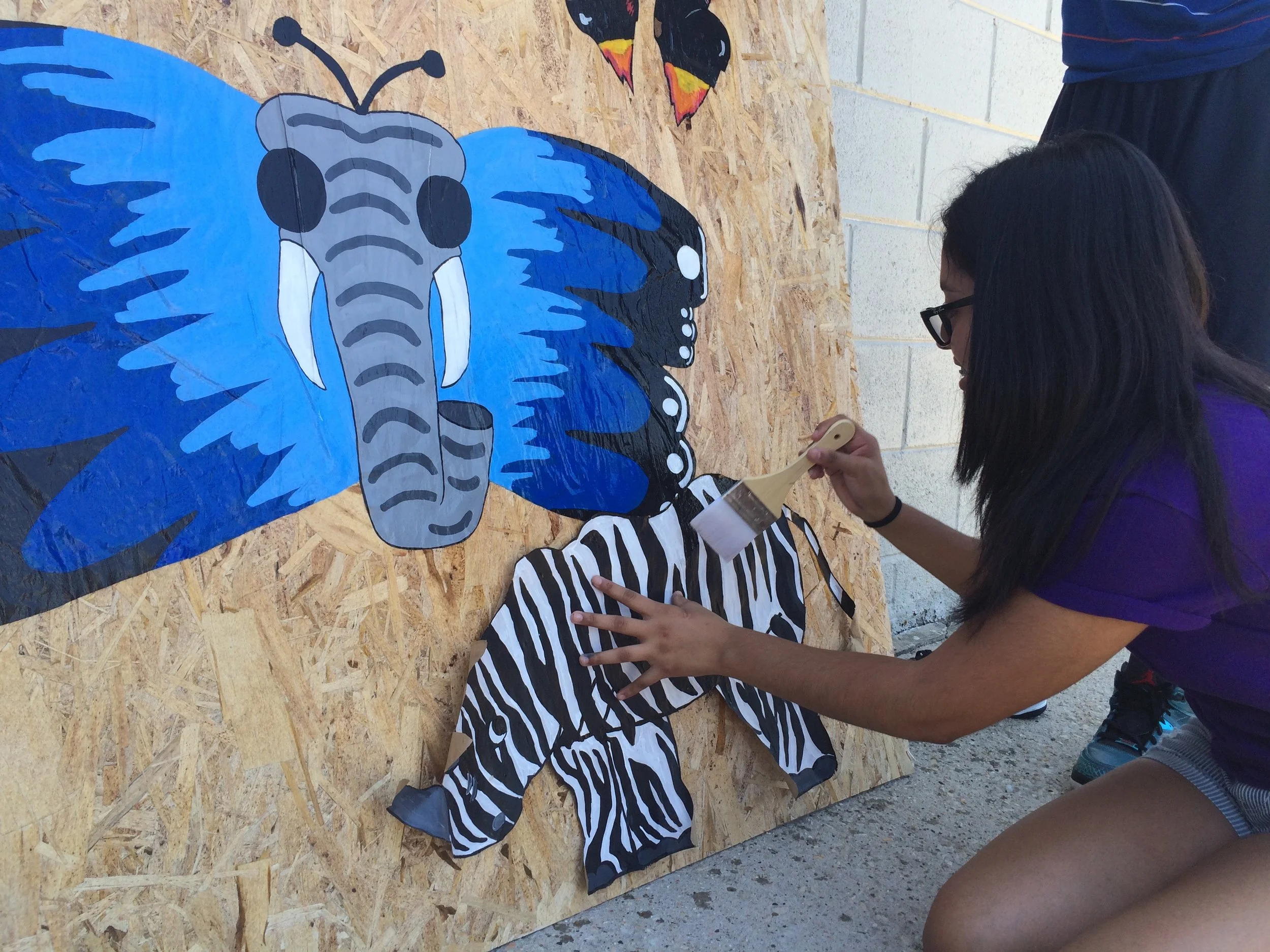 Wheat pasting!!! Photo Courtesy by Elevarte Community Studios