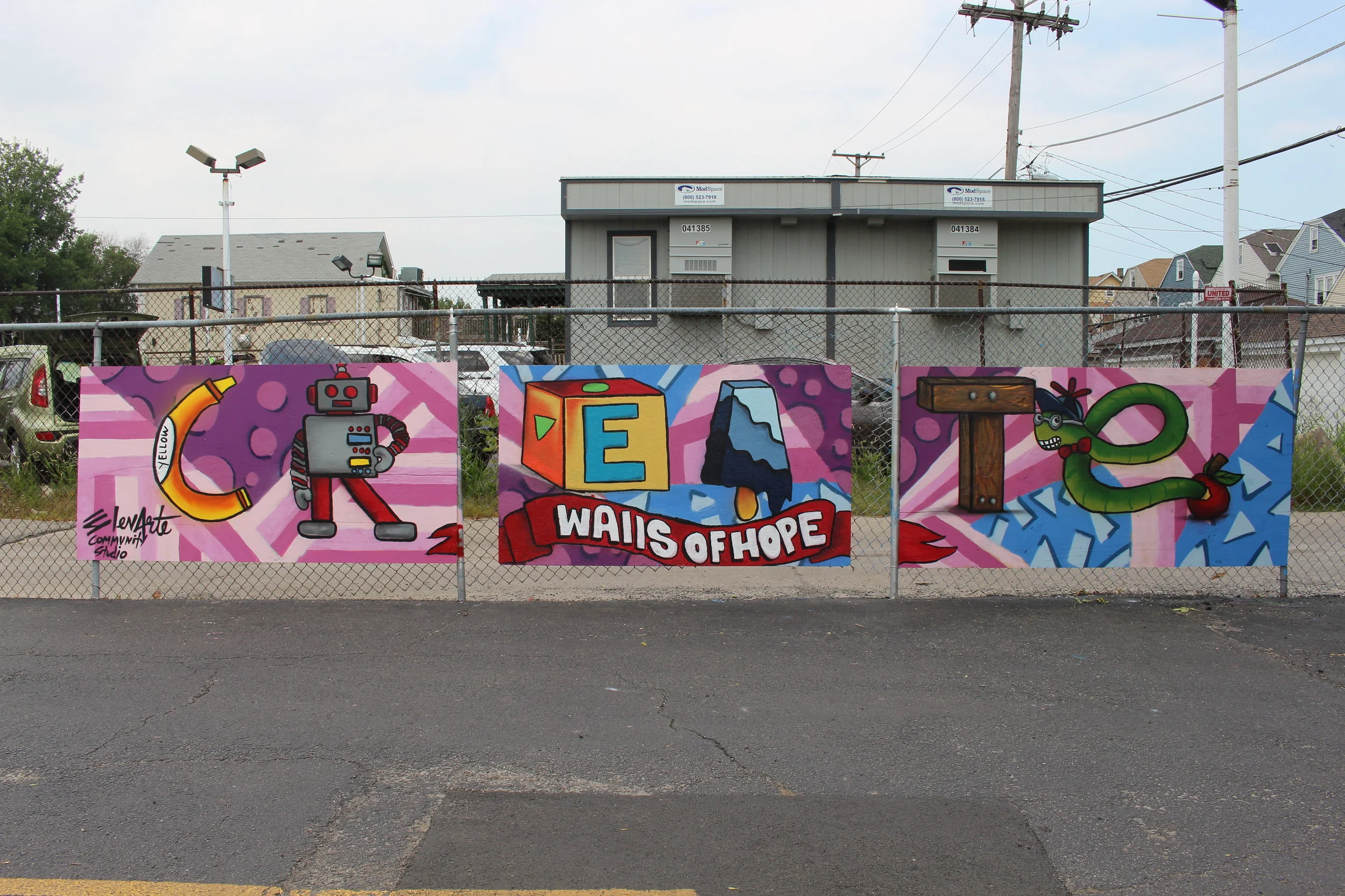  Our final project!  Photo Courtesy by Elevarte Community Studios 