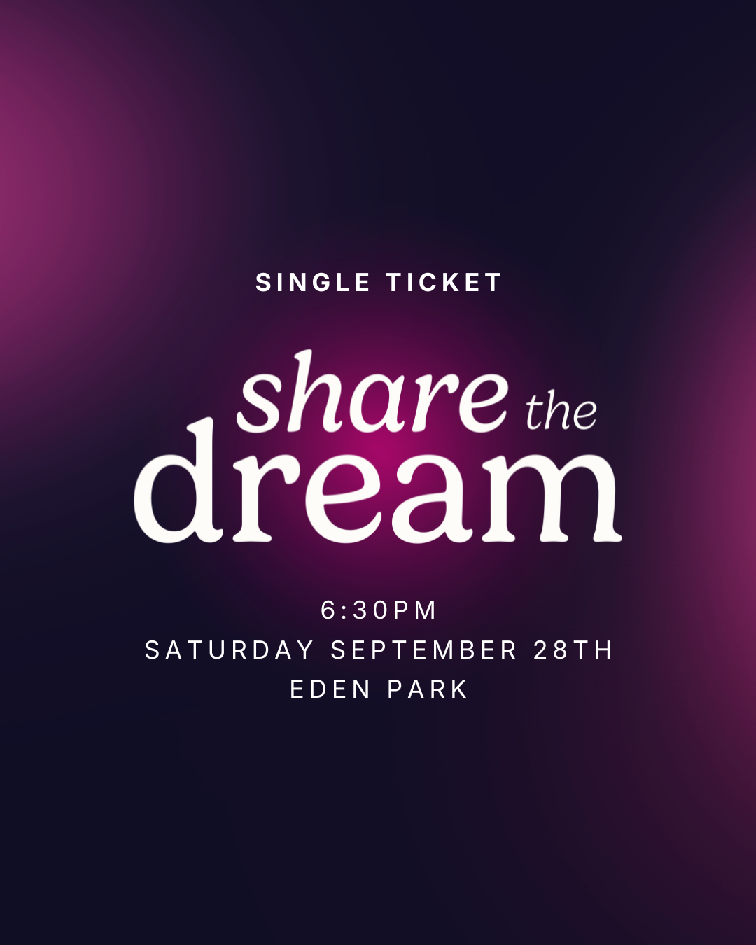 Share the Dream 2026 | Single Ticket