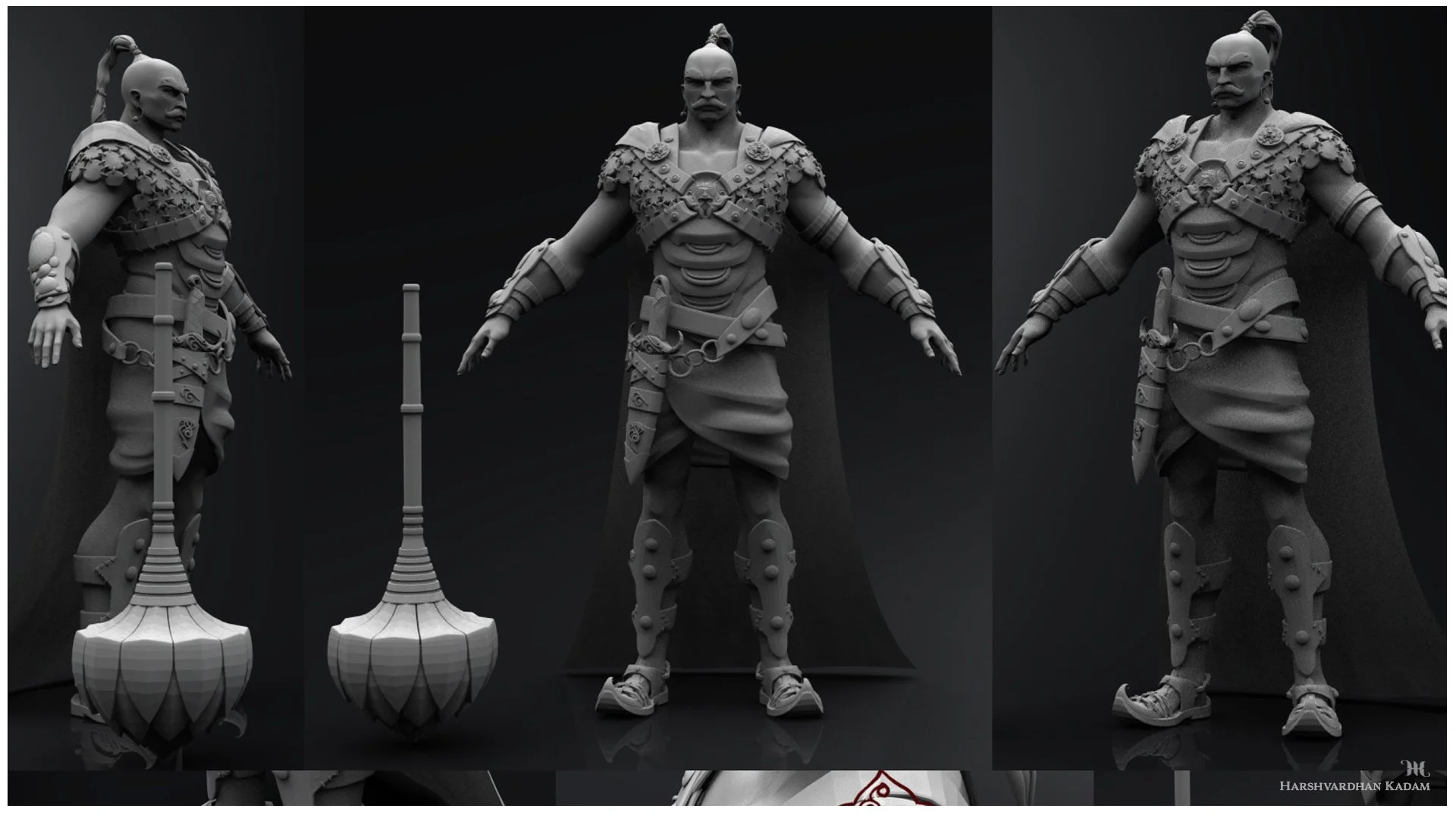 Mahabharat Abhimanyu Duryodhana War Gear Chakravyuha Concept Art.jpg