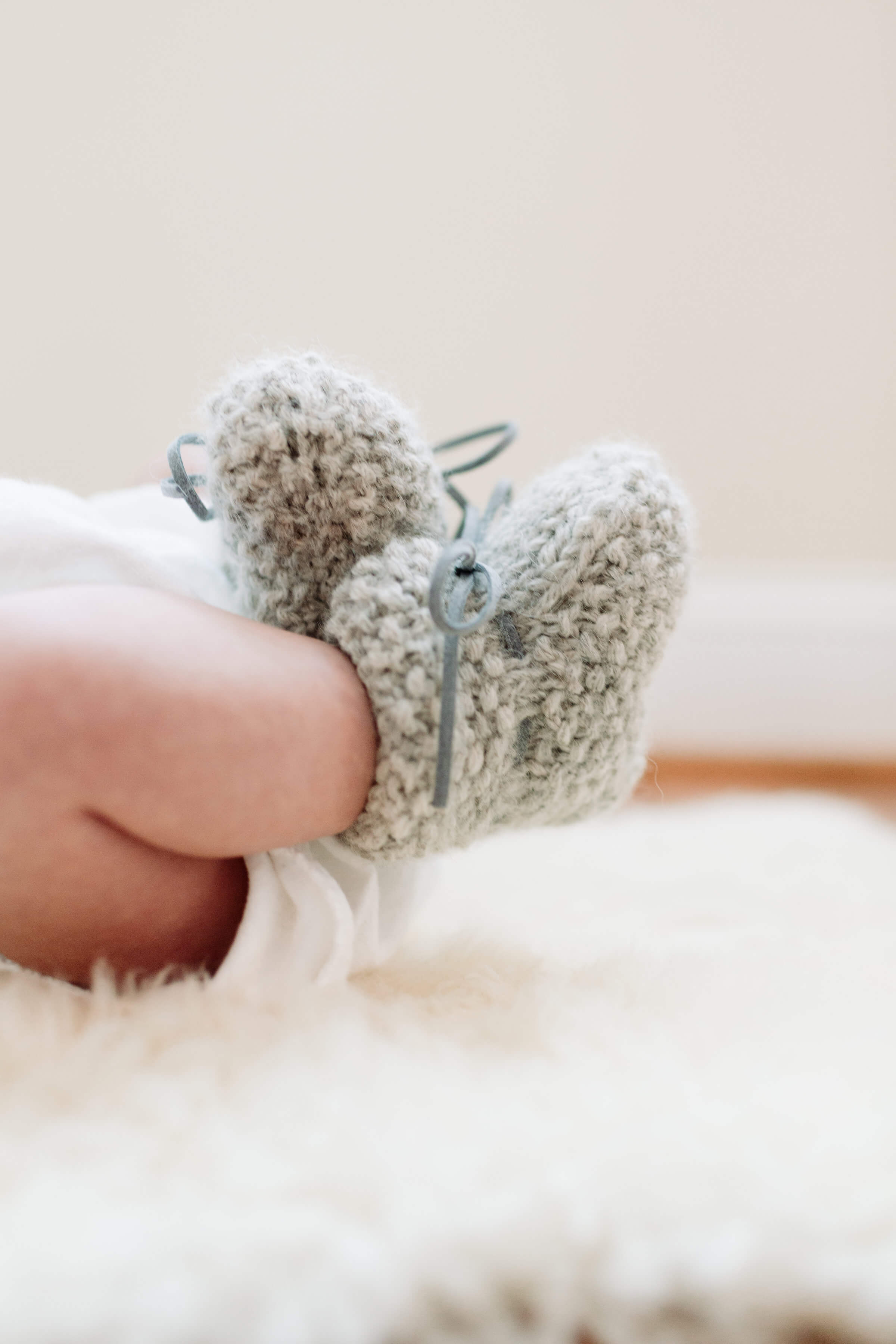 BABY ALPAKA STRÜMPFE BEIGE