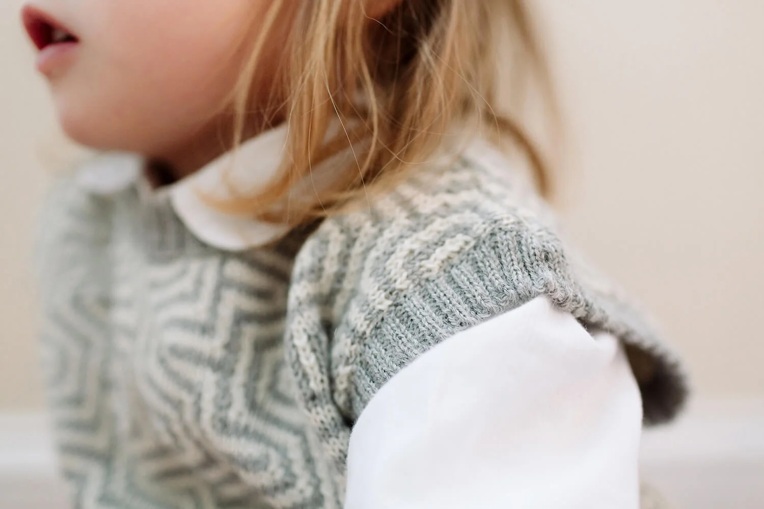 BIO BABY ALPAKA WESTE GRAU-BEIGE
