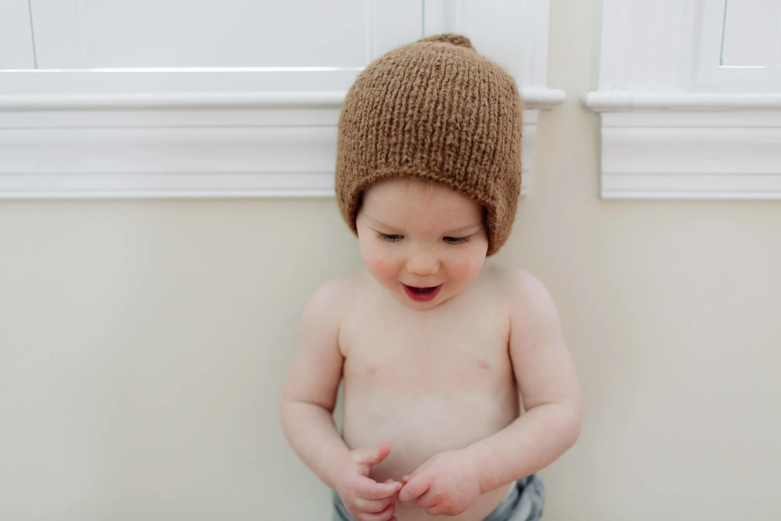 BABY ALPACA BEANIE BROWN PETIT KOLIBRI