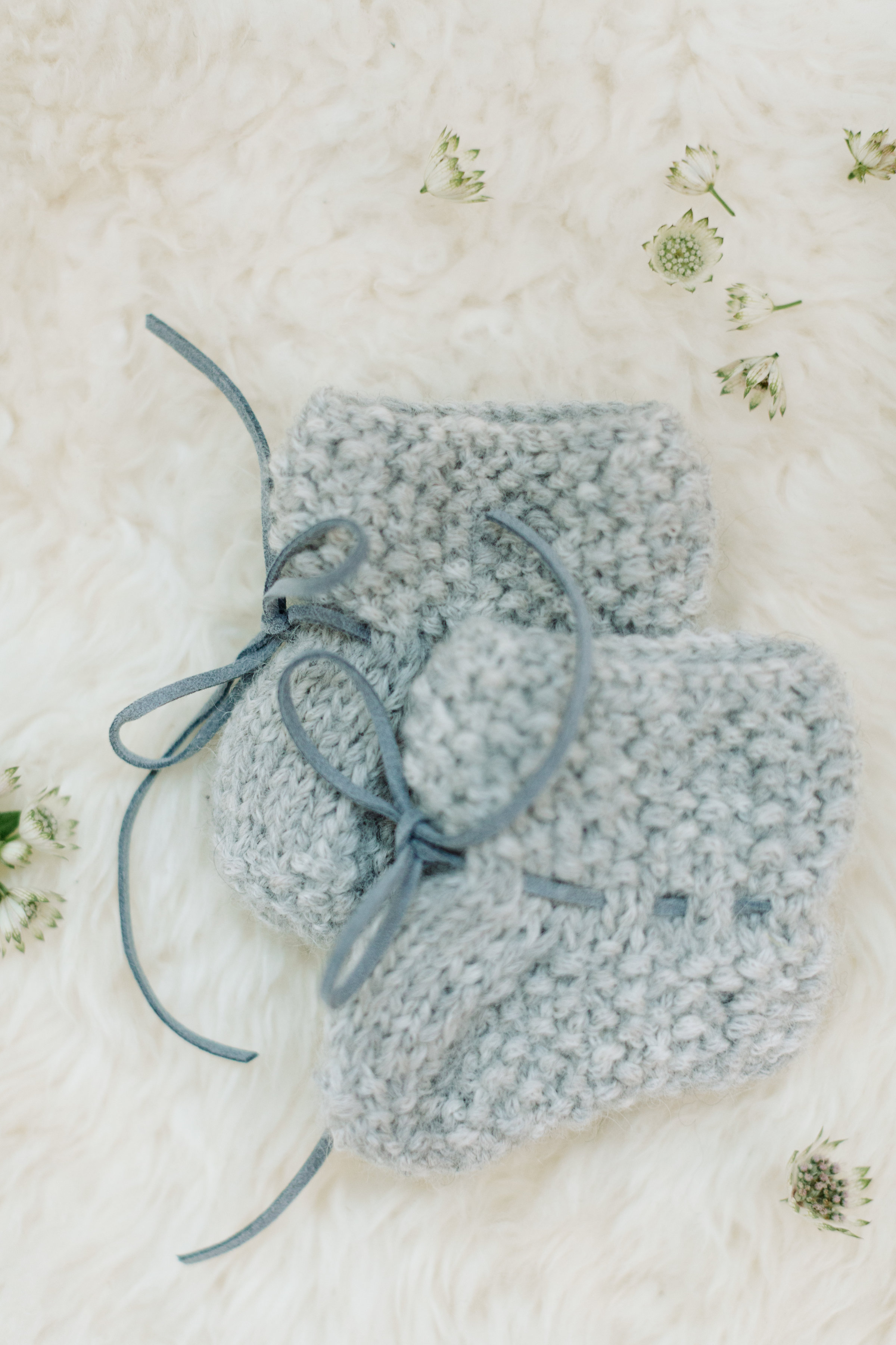 BABY ALPAKA STRÜMPFE VINTAGE GRAU