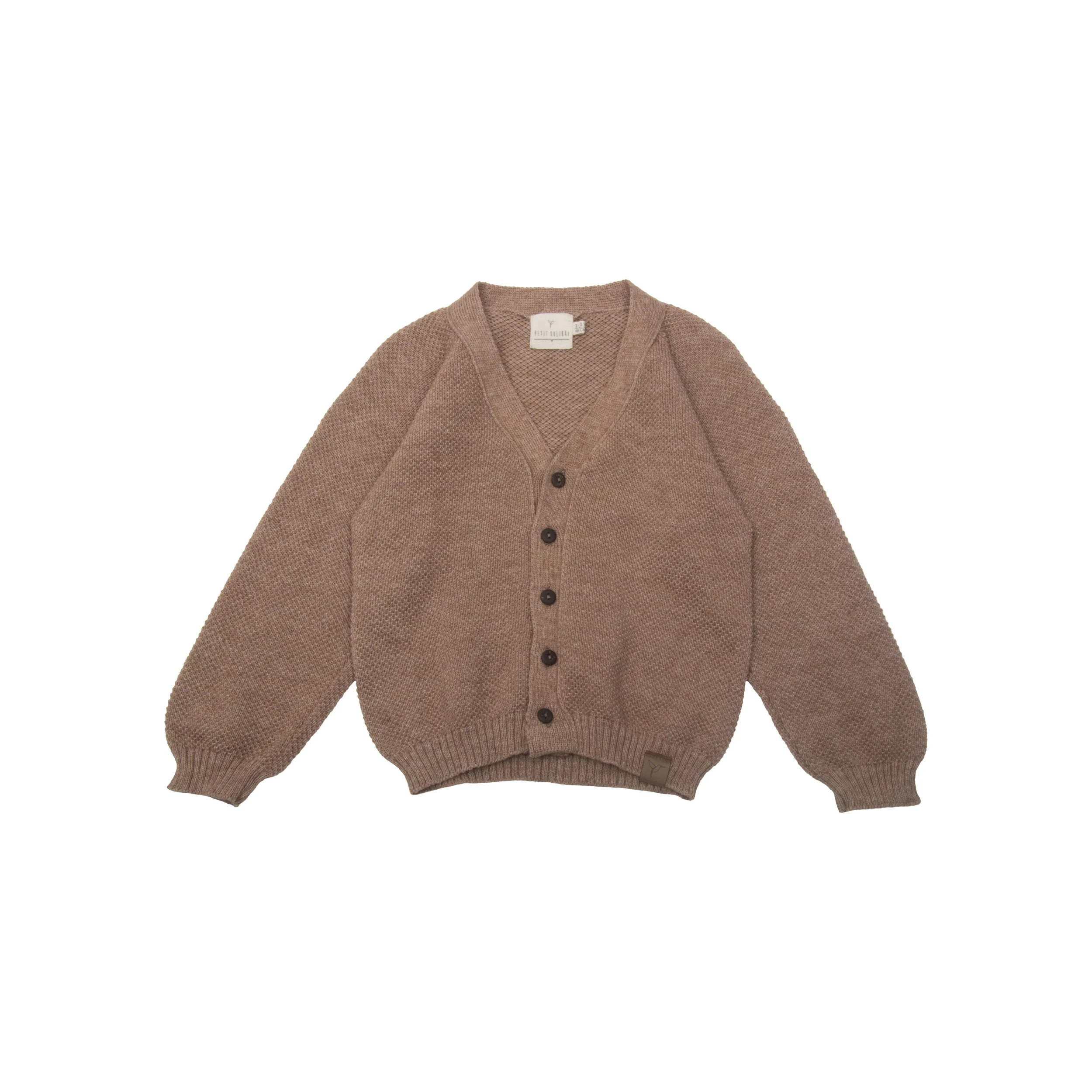 v-neck cardigan brown alpaca-cotton PK.jpg