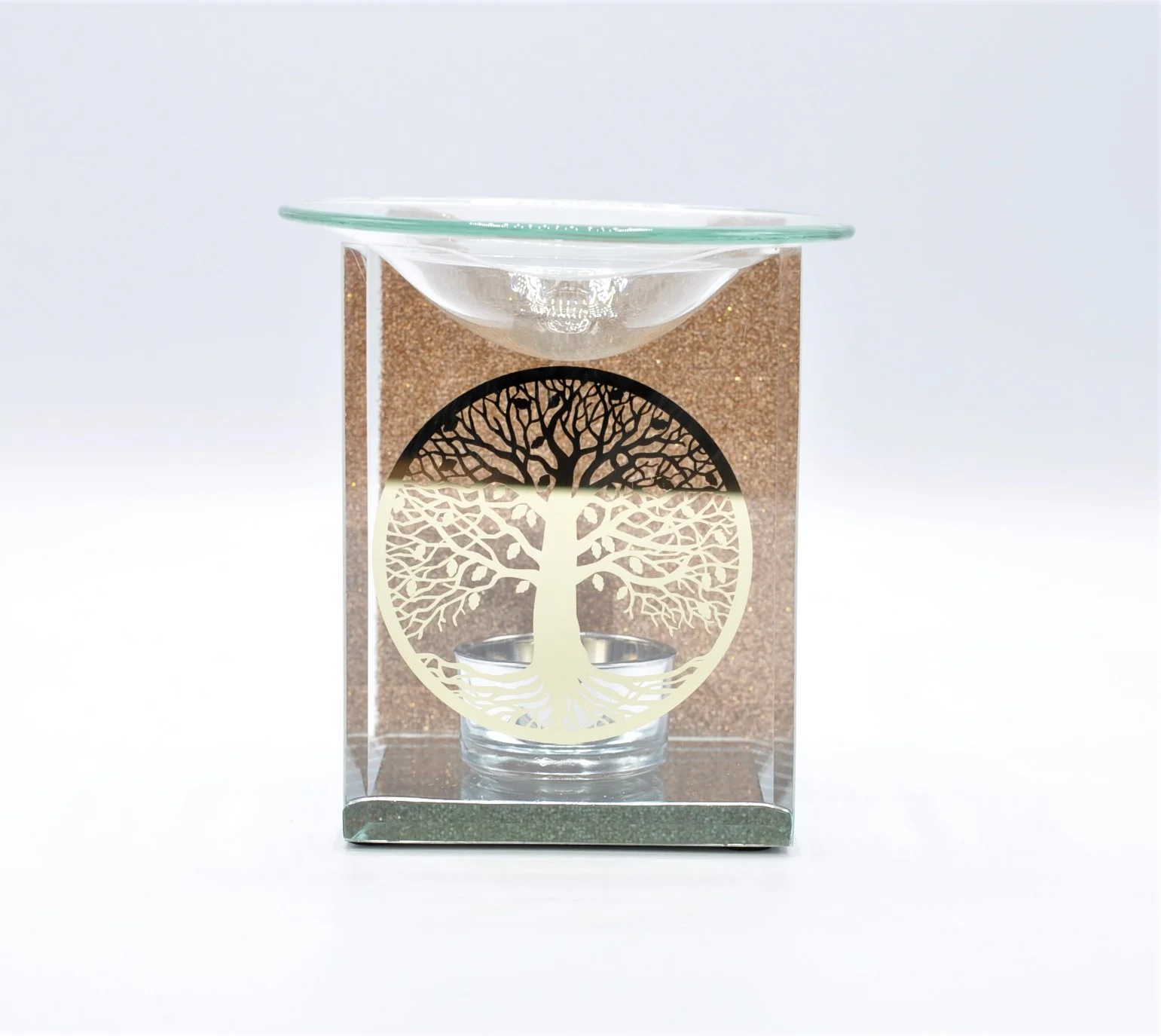 MIRRORED GLASS OIL BURNER