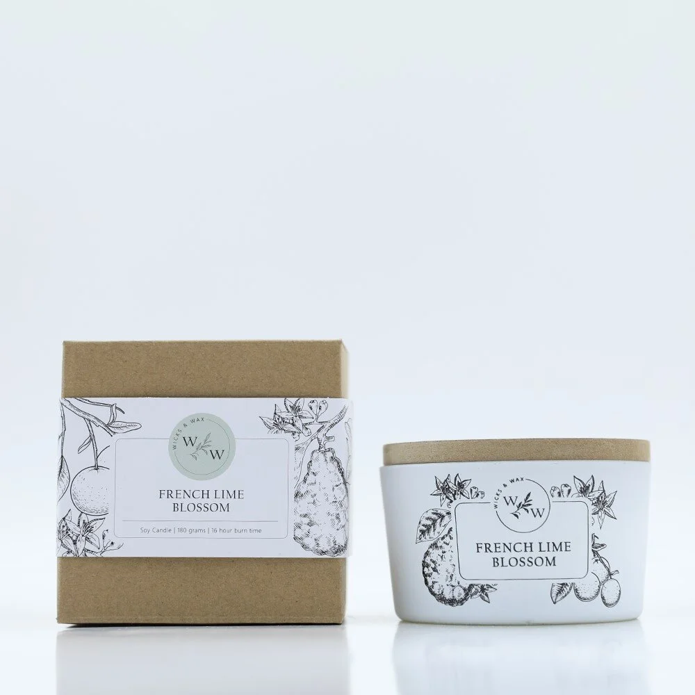 IMAGINE THE NATURE 180G CANDLE - FRENCH LIME 