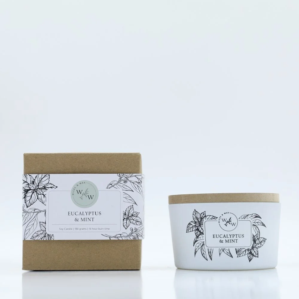 IMAGINE THE NATURE 180G CANDLE - EUCALYPTUS &amp; MINT 